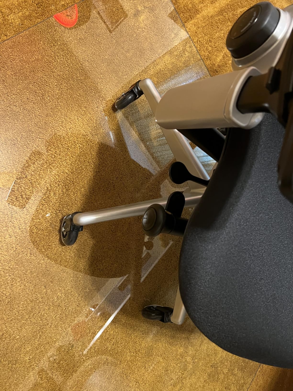 Lifelong Original Office Chair Wheels (As Seen On CNN) Replacement Rubber Chair Casters for Hardwood Floors and Carpet, Set of 5, Heavy Duty Casters for Chairs to Replace Office Chair Mats - Fits 98% customer photo 1