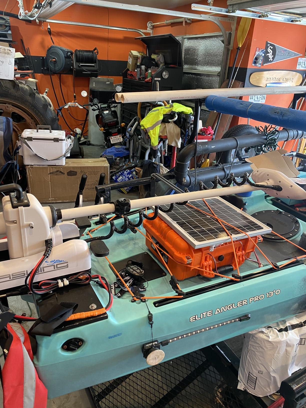 AQUOS Haswing CaymanB Electric Bow Mount 12V Saltwater & Freshwater Trolling Motor - 55lbs Thrust, 48in Shaft, with Wireless Remote & Quick Release Bracket customer photo 1