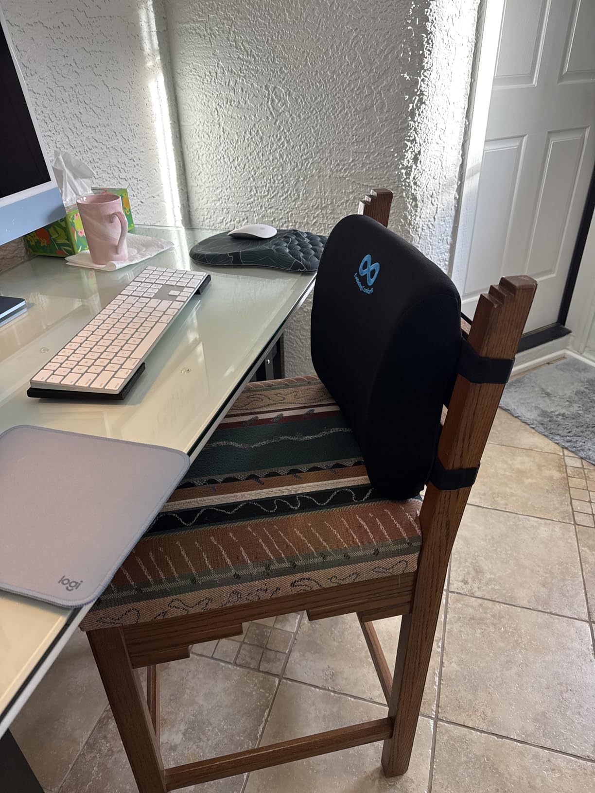 Everlasting Comfort Lumbar Support Pillow for Office Chair - Memory Foam Back Cushion for Car Seat - Promotes Better Posture, Back Pain Relief customer photo 2