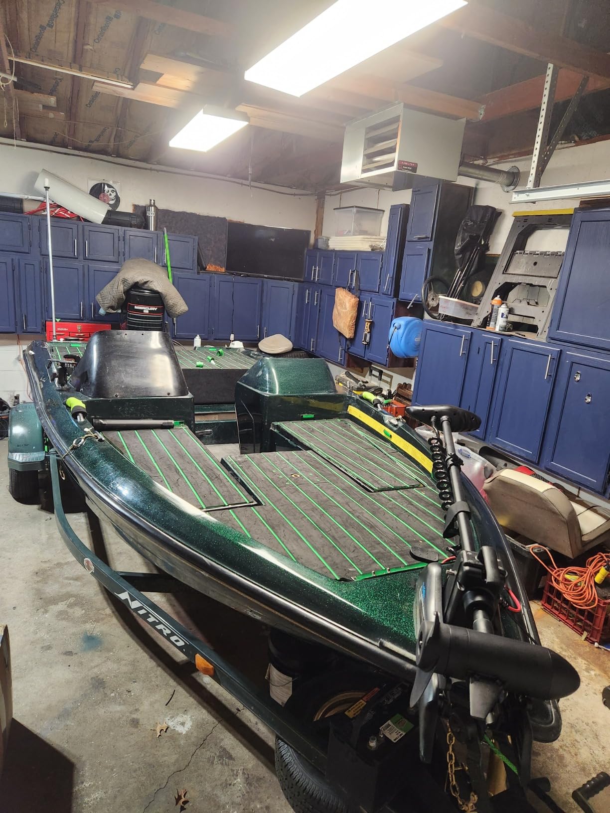 AQUOS Haswing CaymanB Electric Bow Mount 12V Saltwater & Freshwater Trolling Motor - 55lbs Thrust, 48in Shaft, with Wireless Remote customer photo 1