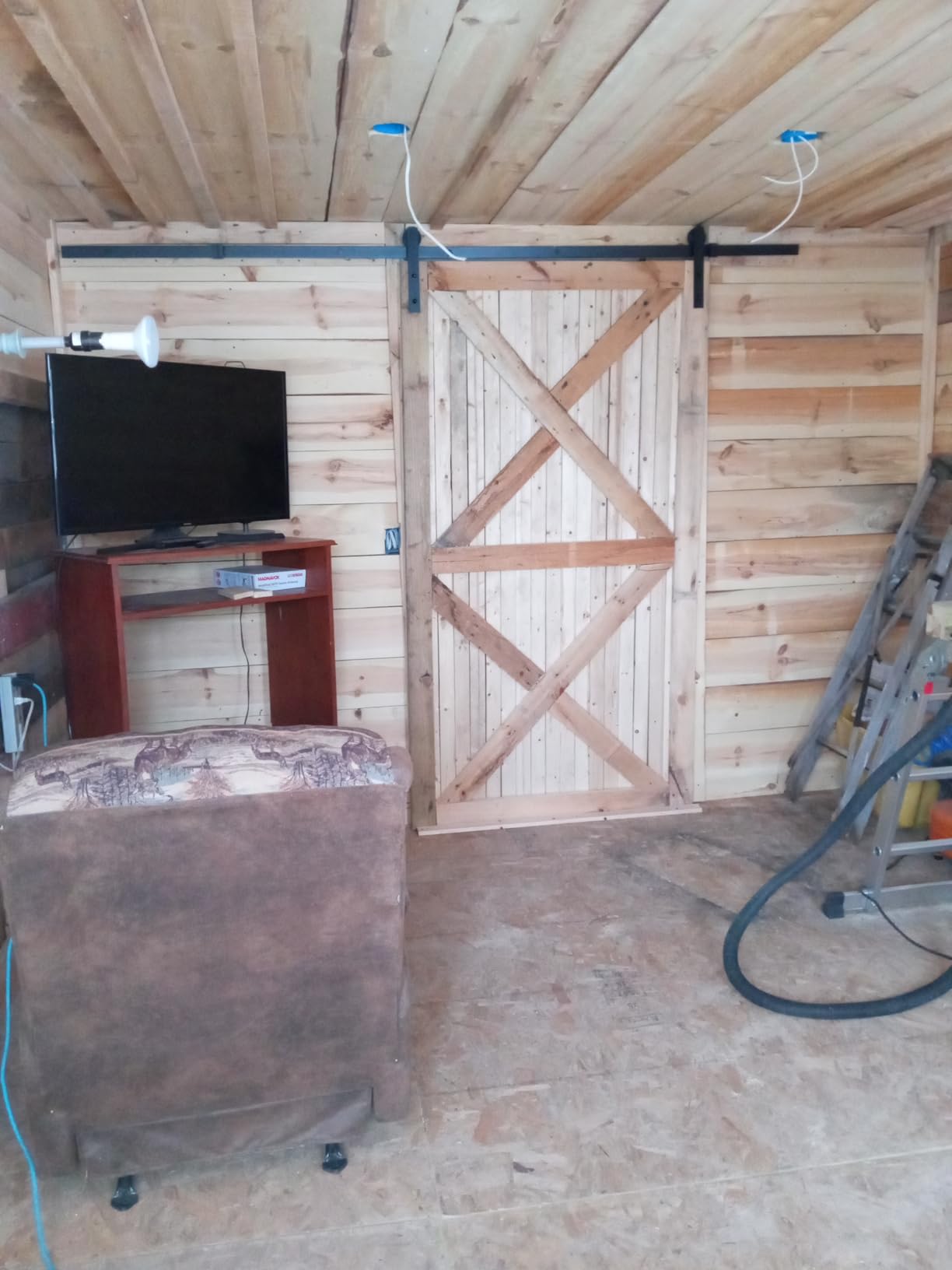 SMARTSTANDARD 6.6FT Barn Door Hardware kit, Barn Door Track, Sliding Door Hardware kit, Smoothly and Quietly -Heavy Duty Sturdy -Easy to Install, Fit 36