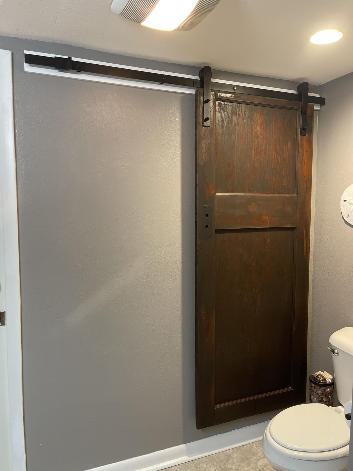 SMARTSTANDARD 6.6FT Barn Door Hardware kit, Barn Door Track, Sliding Door Hardware kit, Smoothly and Quietly -Heavy Duty Sturdy -Easy to Install, Fit 36