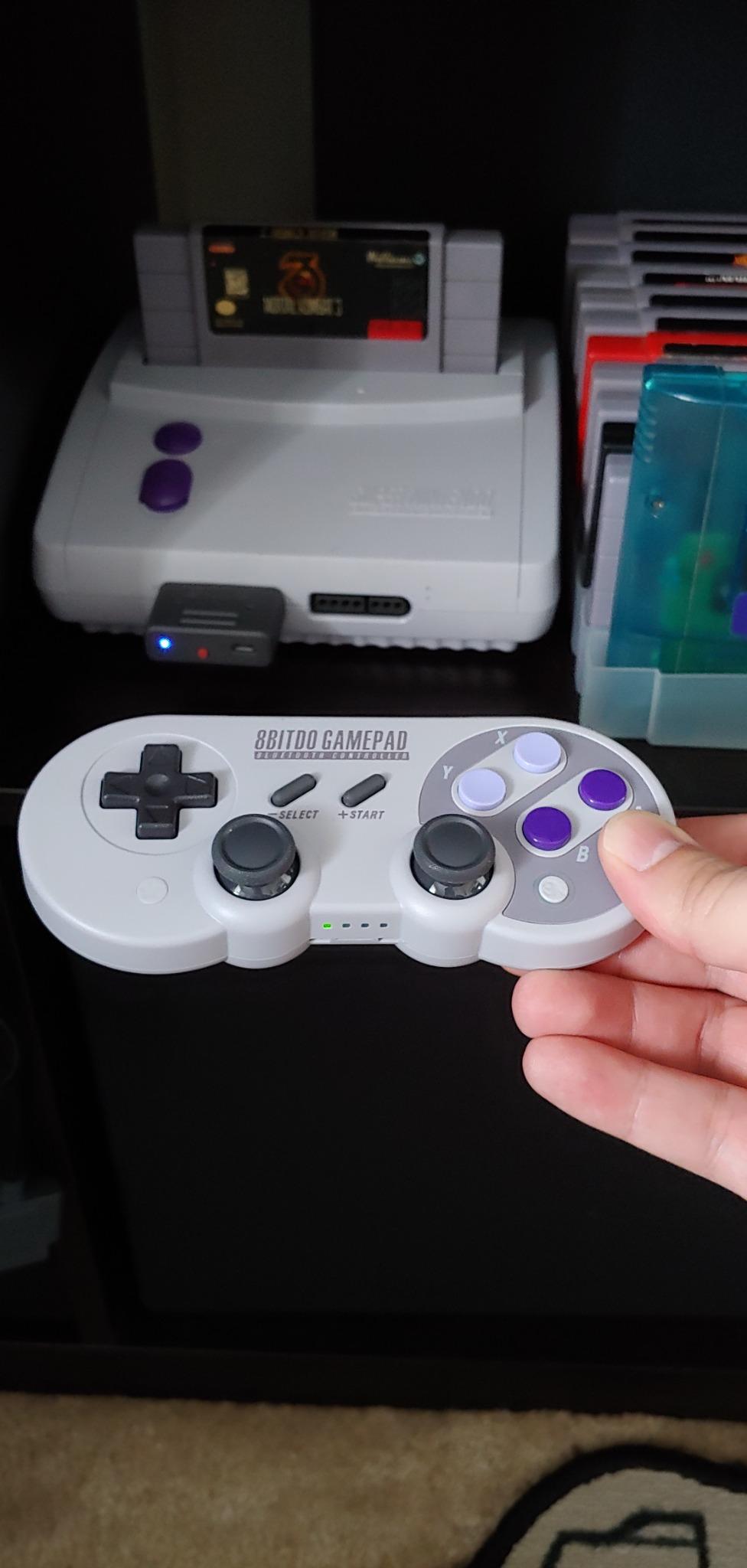 8BitDo SNES SFC Wireless Bluetooth Retro Receiver Adapter Compatible with DualShock 3, DualShock 4, Wiimote, Wii U Pro, Switch Joy-Cons, Switch Pro Bluetooth Controllers customer photo 1