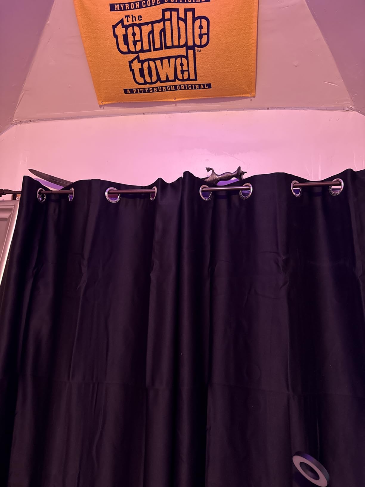 NICETOWN Nursery Essential Thermal Insulated Solid Grommet Top Blackout Curtains/Drapes (1 Pair, 42 x 63 inches in Baby Pink) customer photo 2