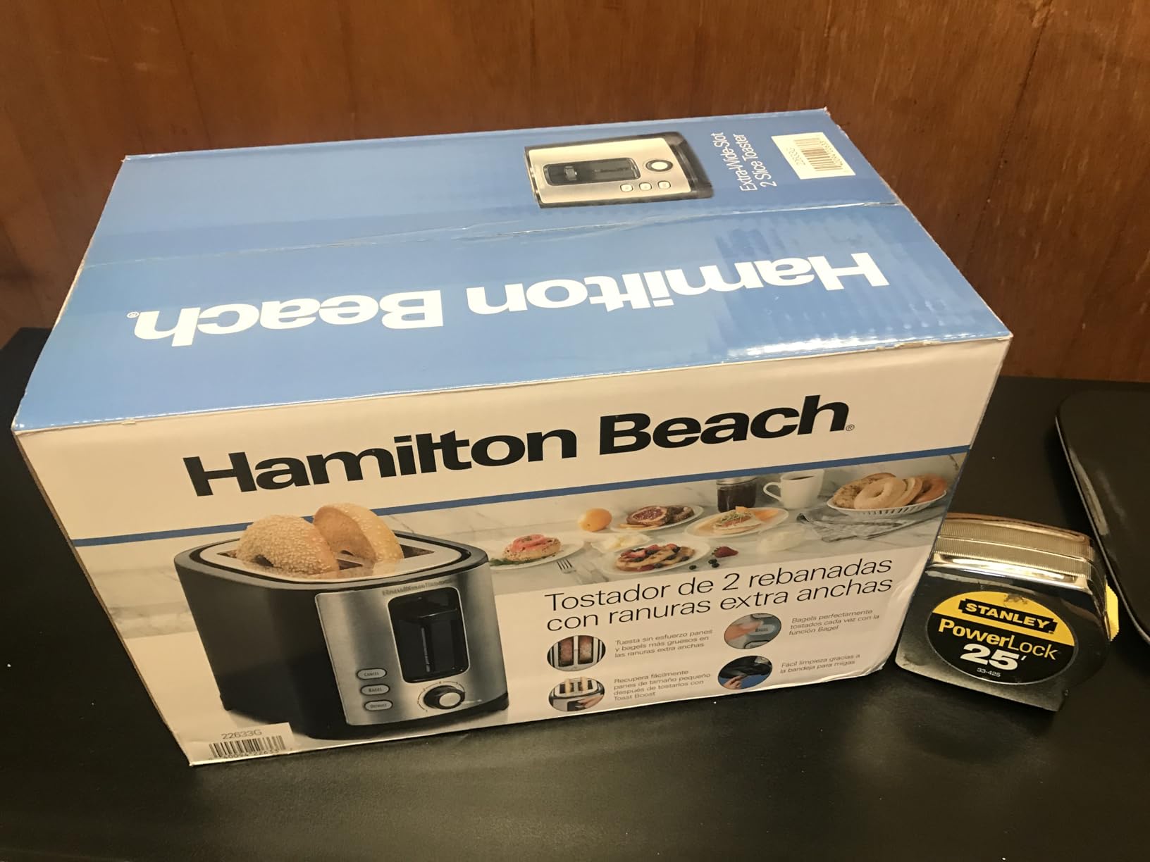 Hamilton Beach 2 Slice Extra Wide Slot Toaster with Bagel & Defrost Settings, Shade Selector with 7 Browning Levels, Toast Boost, Auto Shutoff, Black & Stainless Steel (22633) customer photo 2