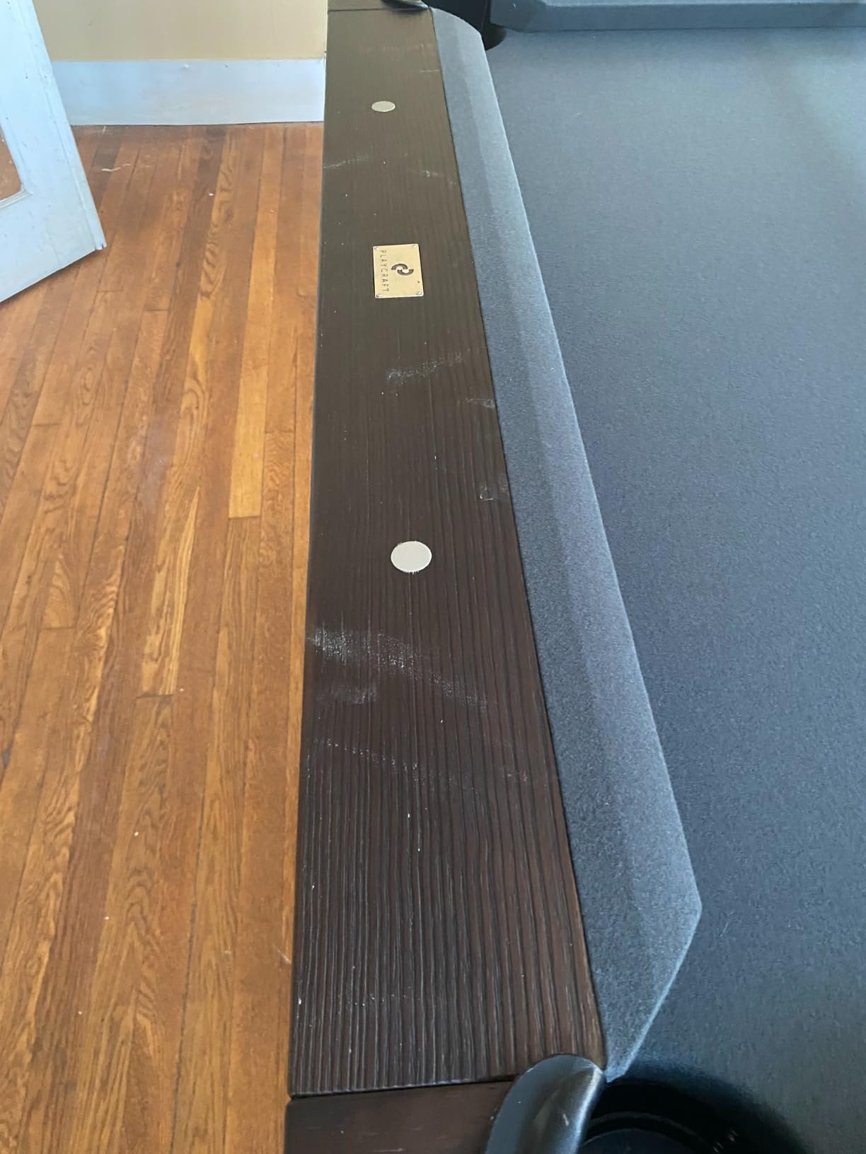 Playcraft Brazos River 8' Slate Pool Table - Weathered Black Billiard Tables with Hardwood & 3pc Slate System - Perfect for Game Room, Office or Dens - 25 Cloth Colors customer photo 2