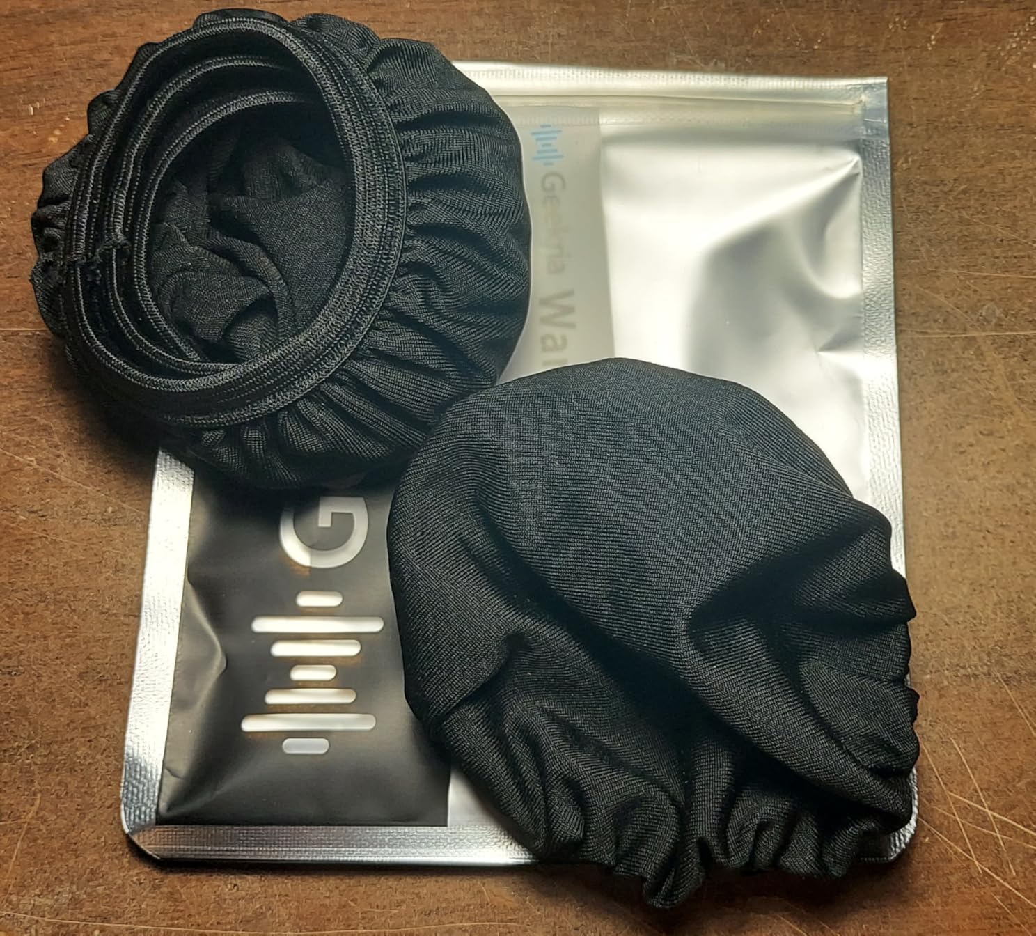 Geekria 2 Pairs Flex Fabric Headphones Ear Covers - Product Safety Certified - Washable & Stretchable Earcup Protectors for Over-Ear Headsets, Sweat Pads for Gym, Gaming (Size M, Black) customer photo 1