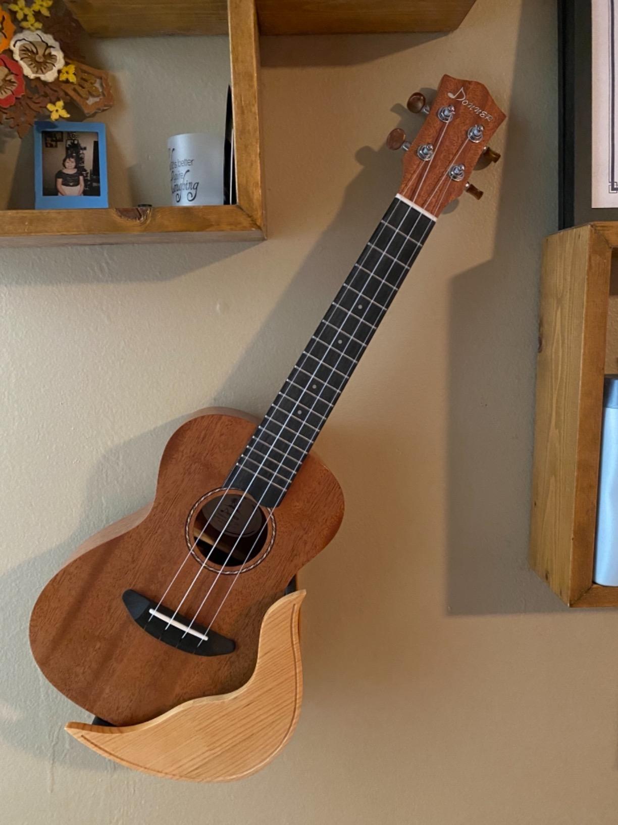 Donner Concert Ukulele Beginner Mahogany 23 Inch Ukelele Kit with Free Online Lesson Gig Bag Strap Nylon String Tuner Picks Cloth DUC-1 Gift Choice customer photo 1