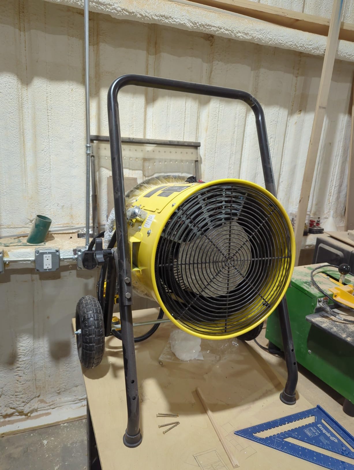 DR. INFRARED HEATER DR-PS11524 Salamander Construction 15000-Watt, Single Phase, 240-Volt Portable Fan Forced Electric Heater customer photo 2