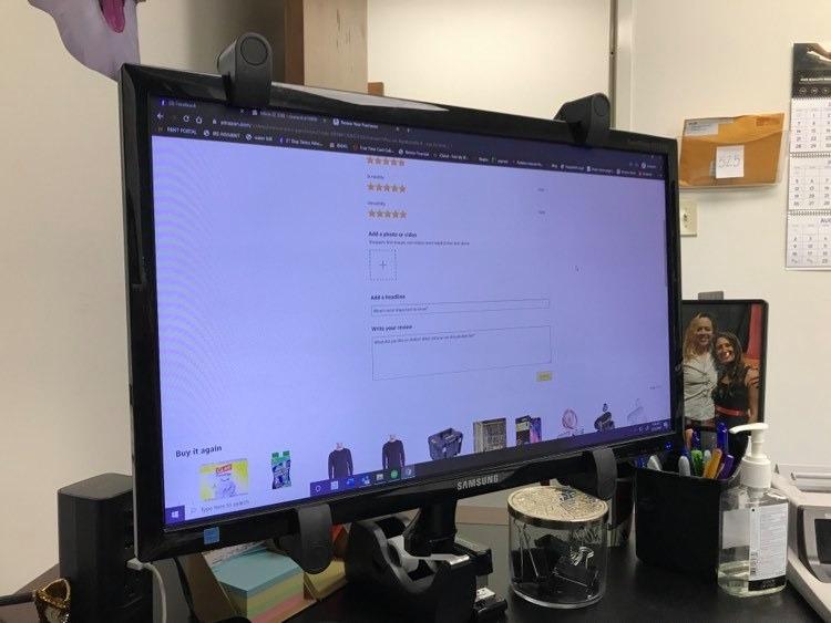 Mount-It! Non-VESA Monitor Mount Adapter Kit - Universal VESA Mount Adapter for 13-27 Inch LCD LED Screens, Converts to 75x75 & 100x100, Heavy Duty Steel Bracket for Desk customer photo 1