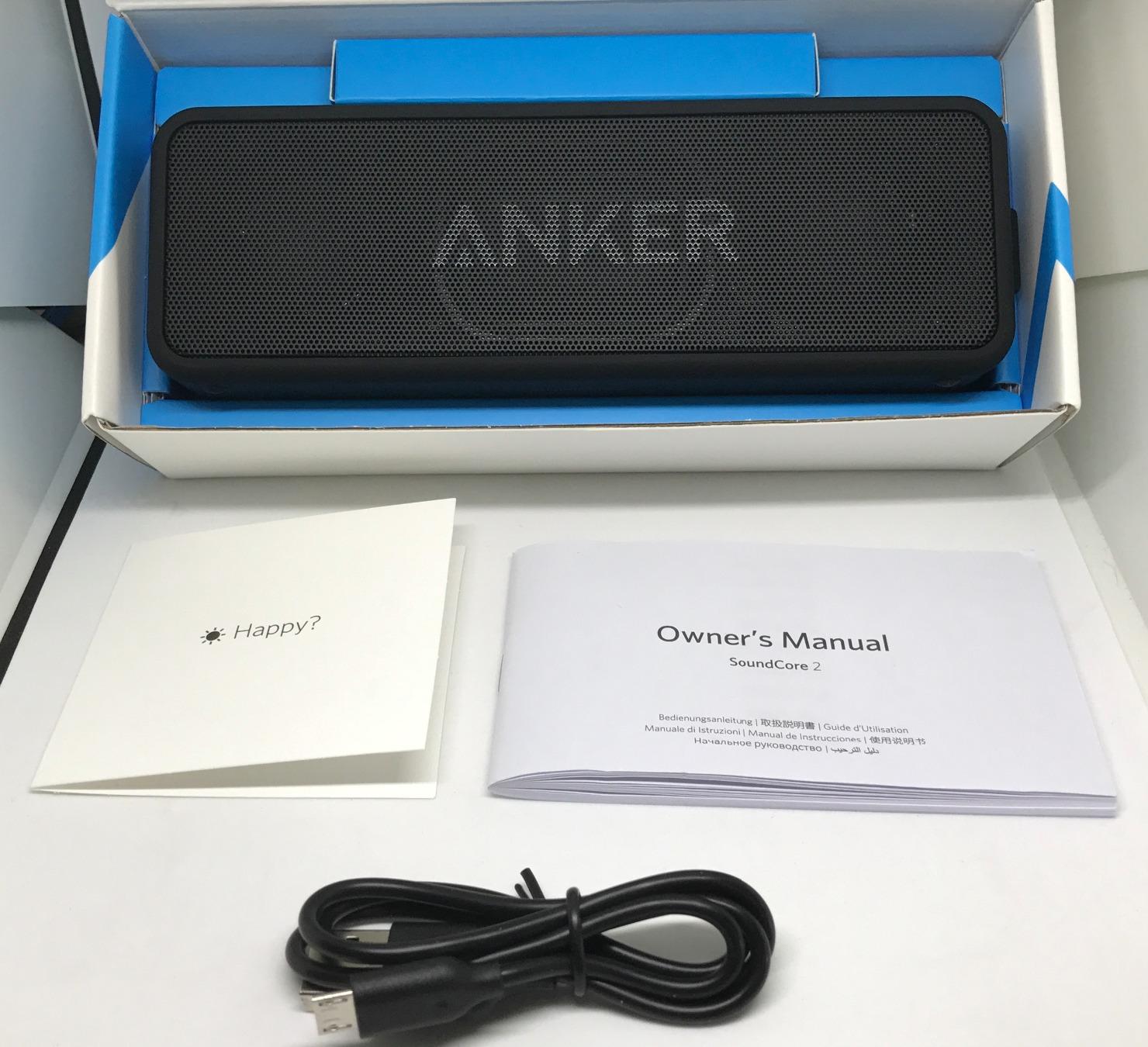 Anker Soundcore 2 Portable Bluetooth Speaker with Stereo Sound, IPX7 Waterproof, 24-Hour Playtime customer photo 2