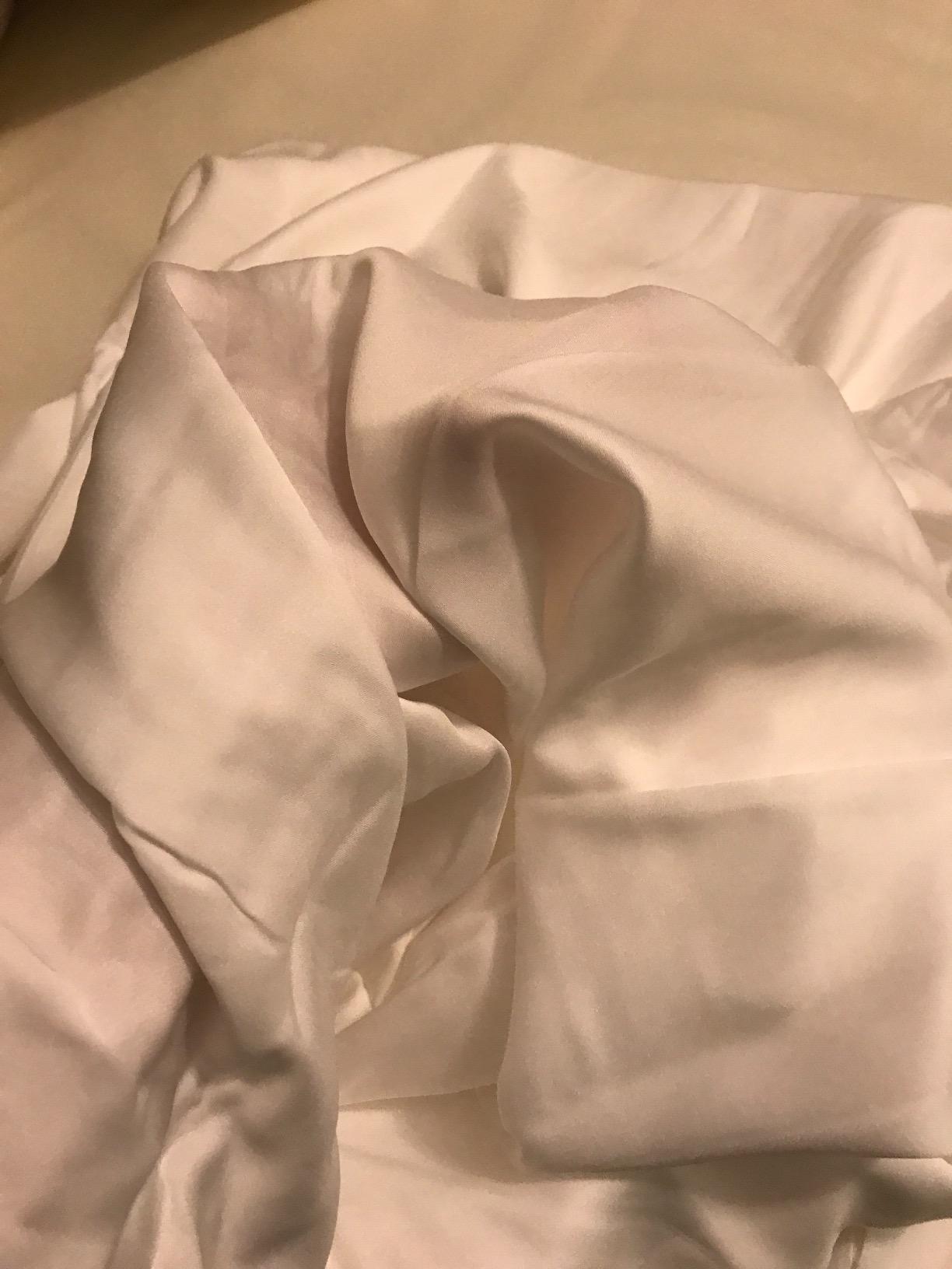 Hotel Sheets Direct 4 Piece Bed Sheet Set King Size, 100% Viscose Derived from Bamboo Sheets Set with 2 Pillowcases, Cooling & Breathable Luxury Bedding, Moisture-Wicking & Silky Soft Texture, White customer photo 1