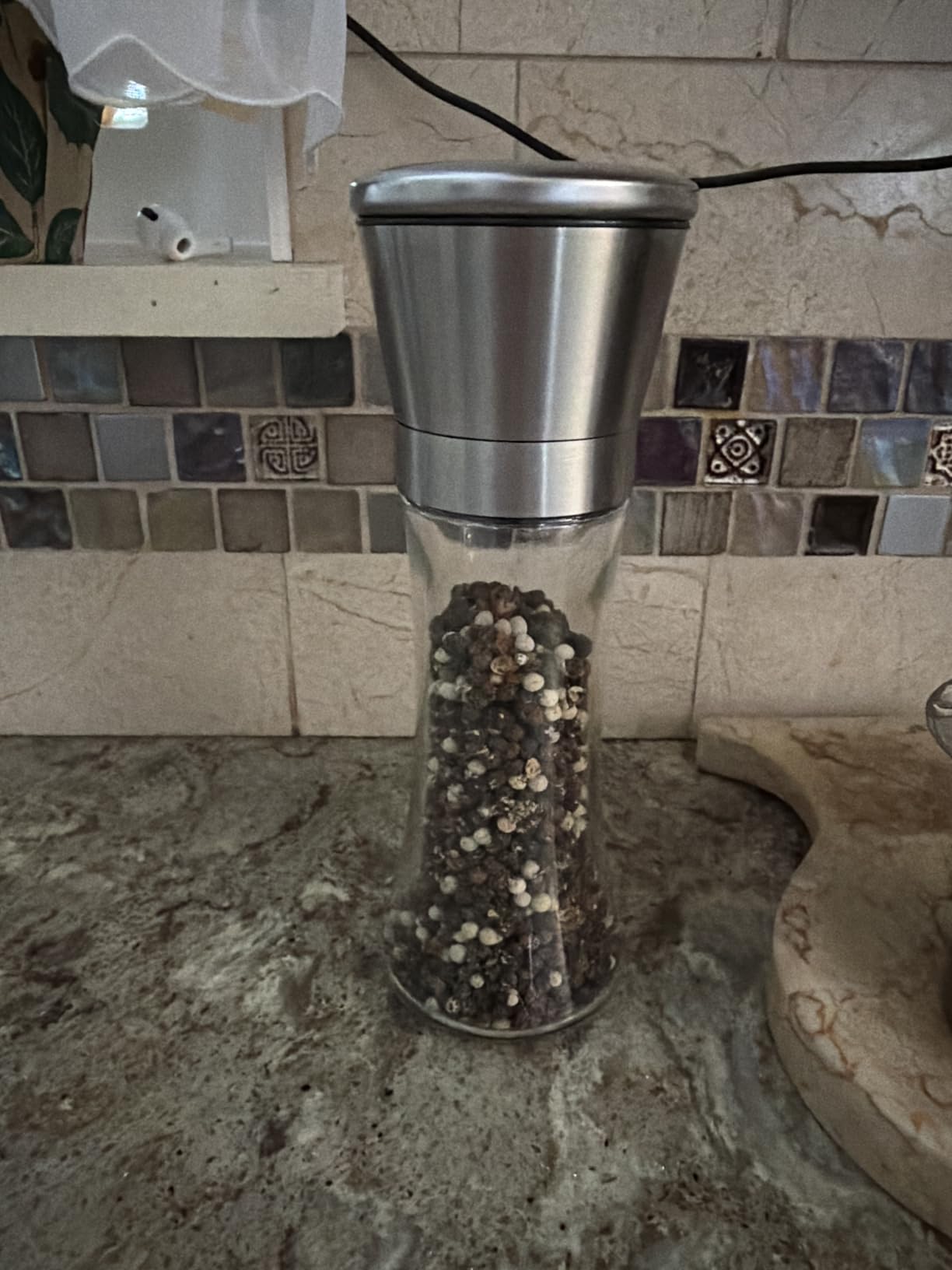 Home EC Premium Stainless Steel Sea Salt and Pepper Grinder Set of 2 - Adjustable Ceramic - Tall Glass Salt and Pepper Shakers - Kitchen Spice Mill W/Funnel & EBook customer photo 1