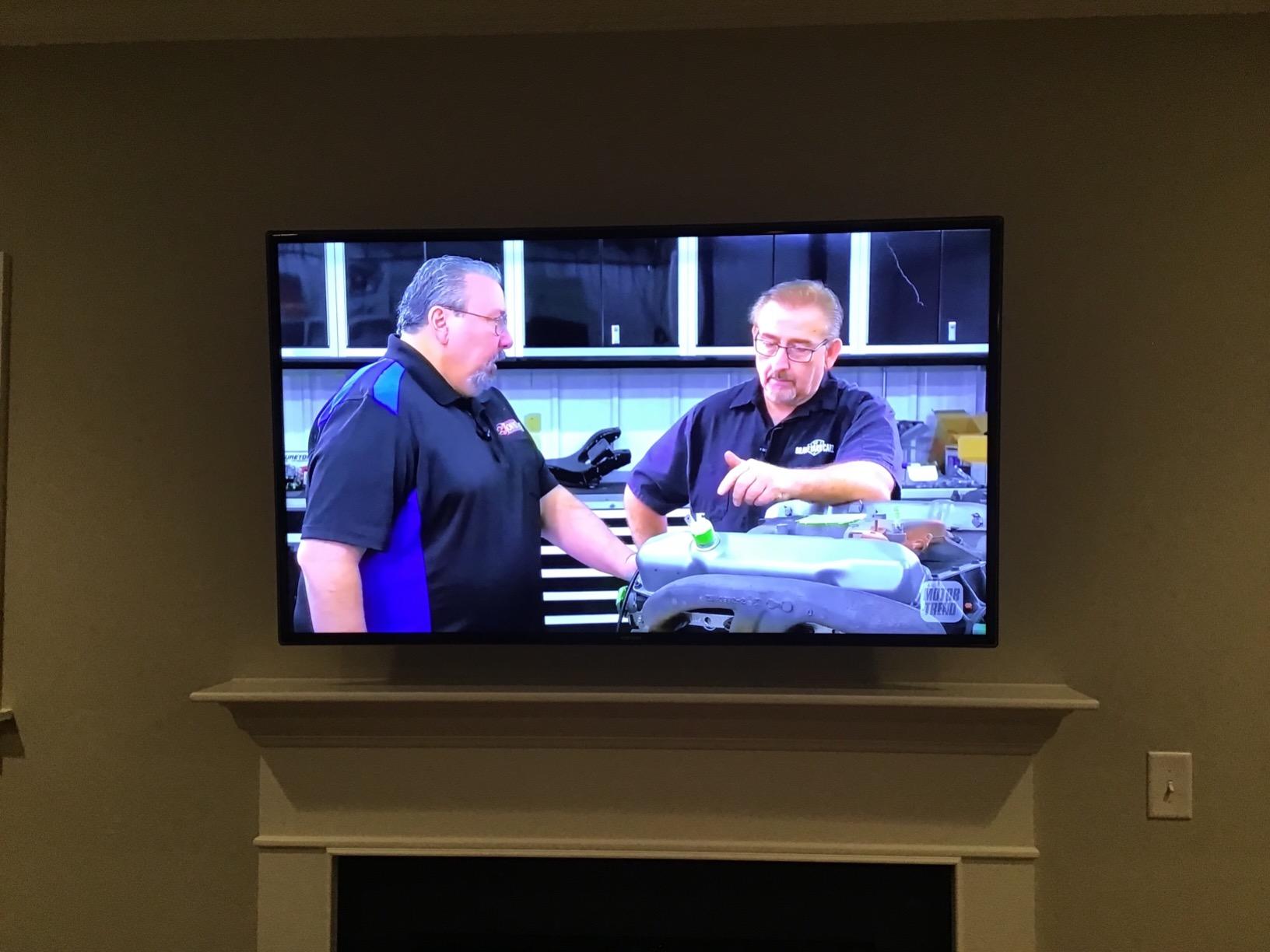 SANUS Tilting TV Wall Mount for 46 to 90 inch TVs or 150lbs - Premium Tilt Mount with Universal Fit - Smooth 5.7 inch Extension Allows for Cable Management - Includes Hardware and Drill Template for Easy Install customer photo 1