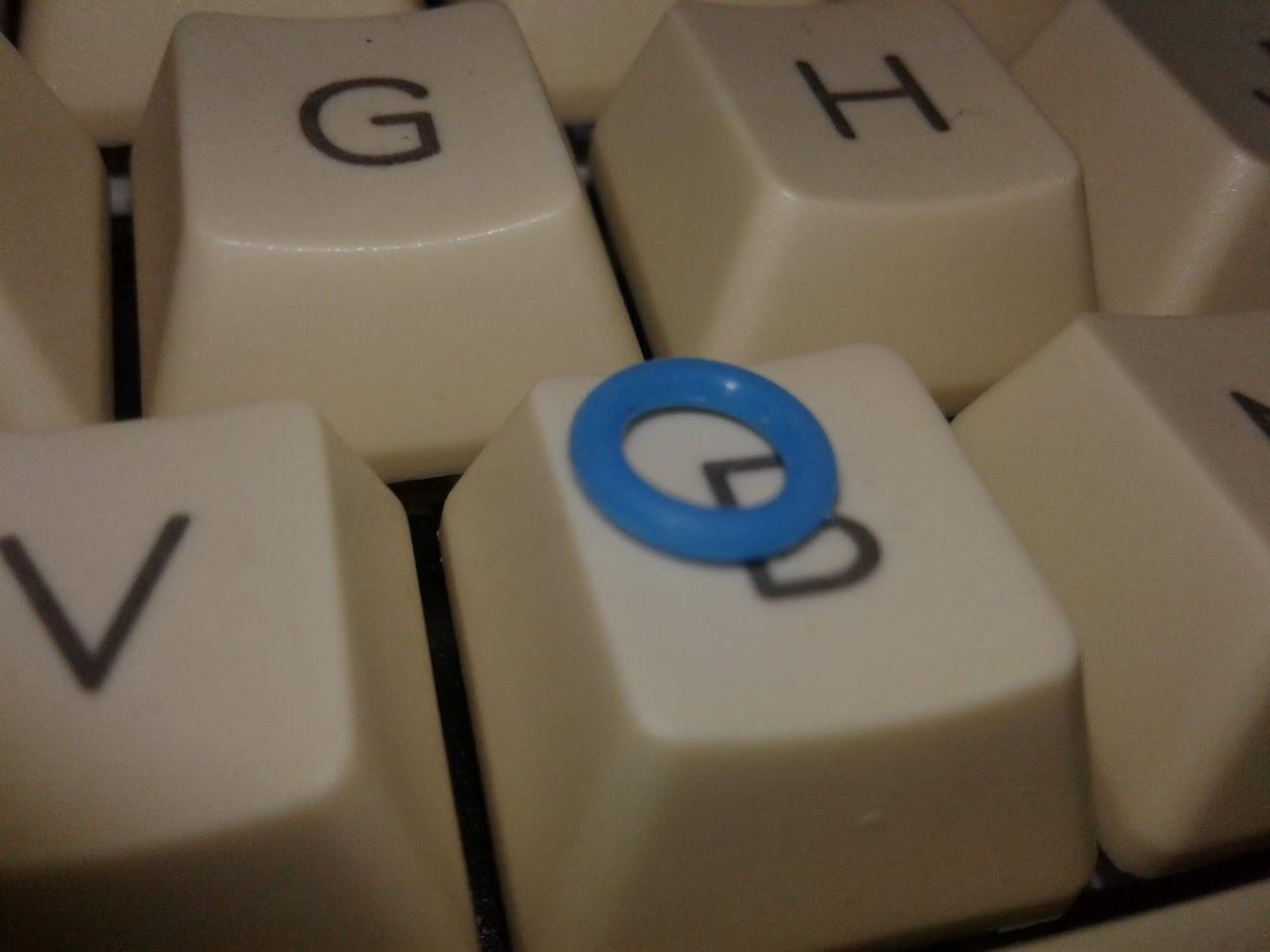 120Pcs Clear Rubber O-Ring Keyboard, O-Rings Keycaps, Switch Dampeners Keycap, for Cherry MX Key Switch Keyboards Dampers, White customer photo 2