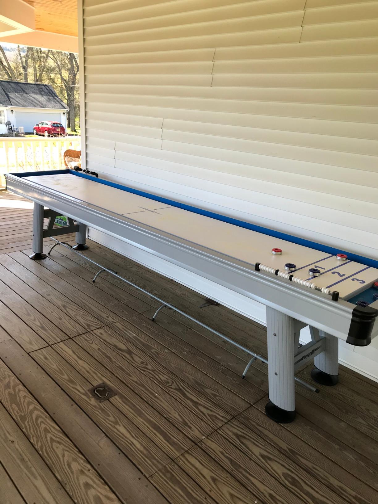 Playcraft Extera 12' Outdoor Shuffleboard Table with 20