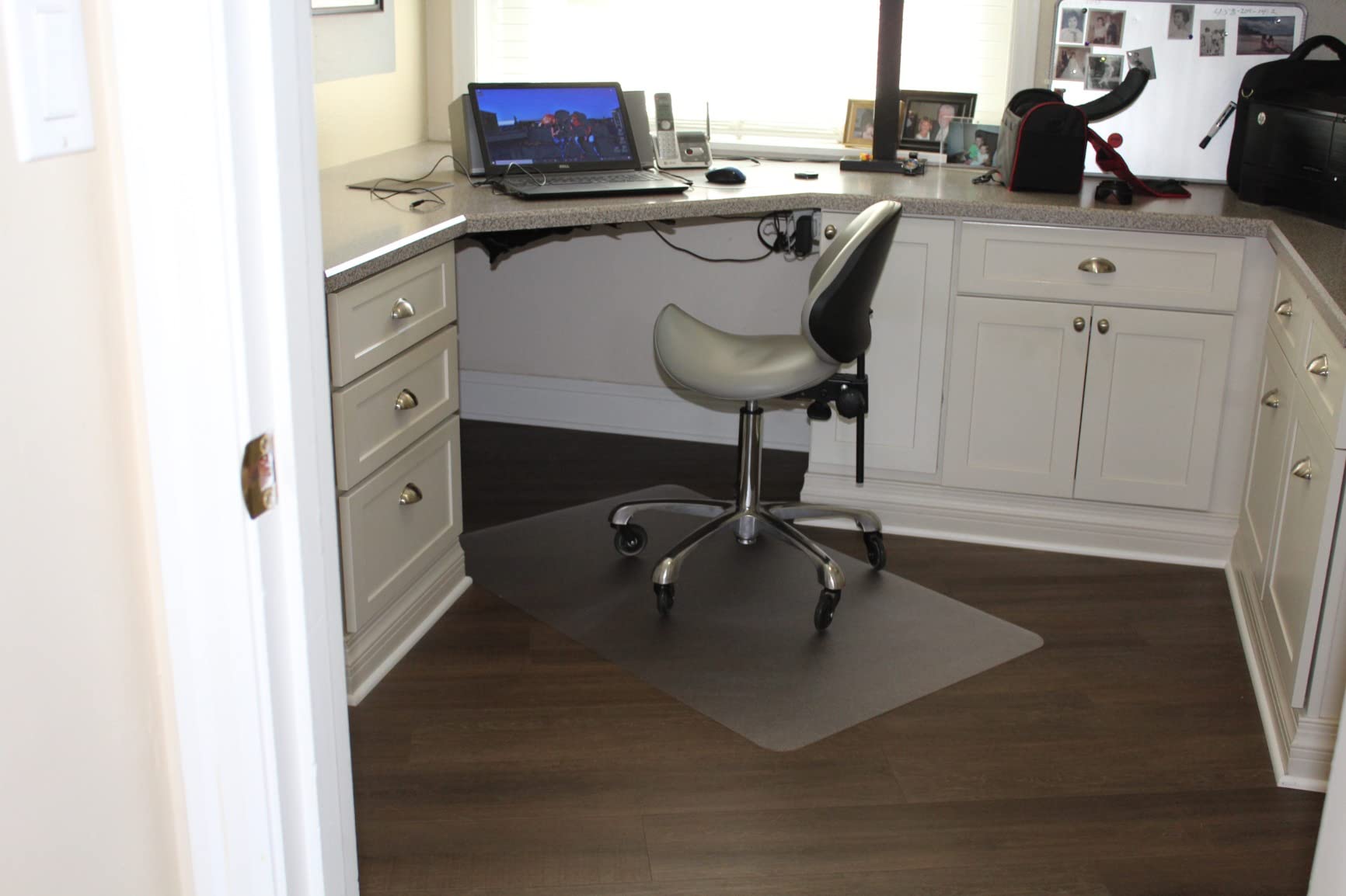 Marvelux Heavy Duty Polycarbonate Office Chair Mat for Hardwood Floors 48