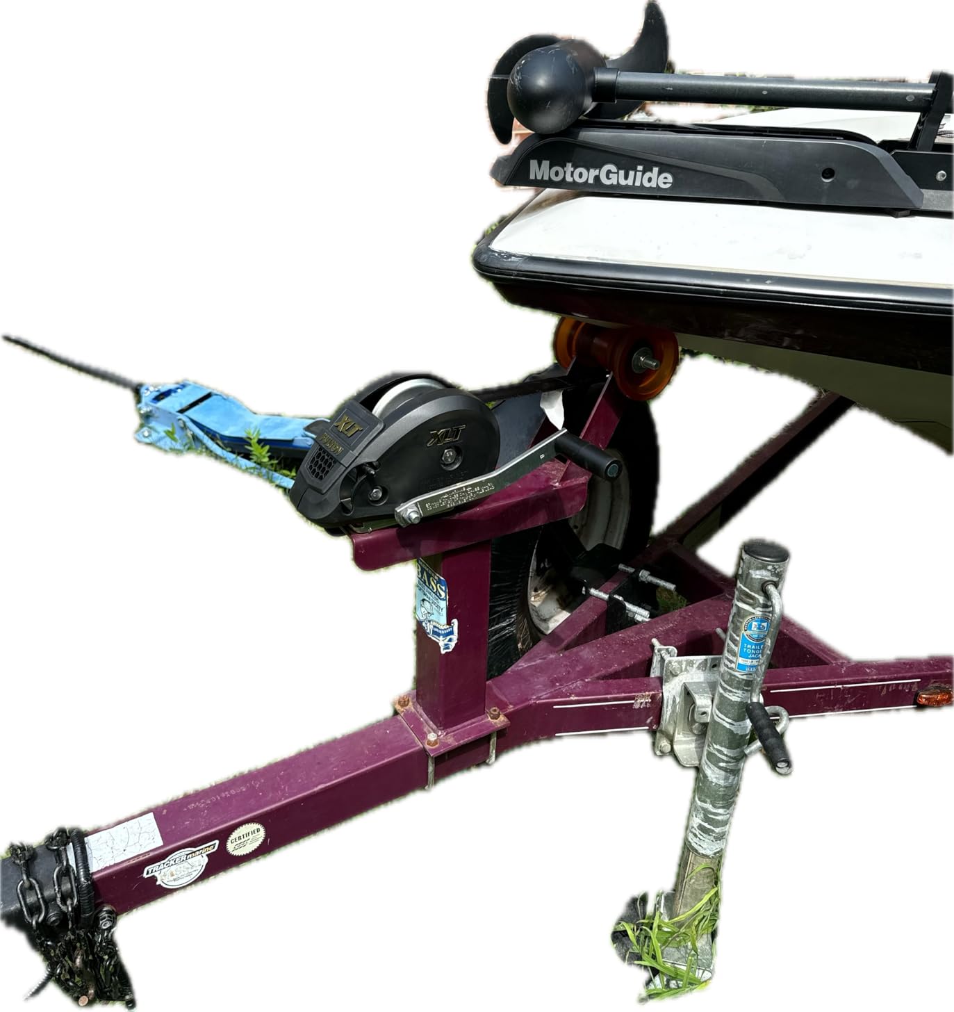 Fulton 142311 XLT Marine Trailer Winch, Single-Speed, 1,500 lbs. Capacity, 20 Foot Strap, 8 Inch Handle, Black Cover customer photo 1