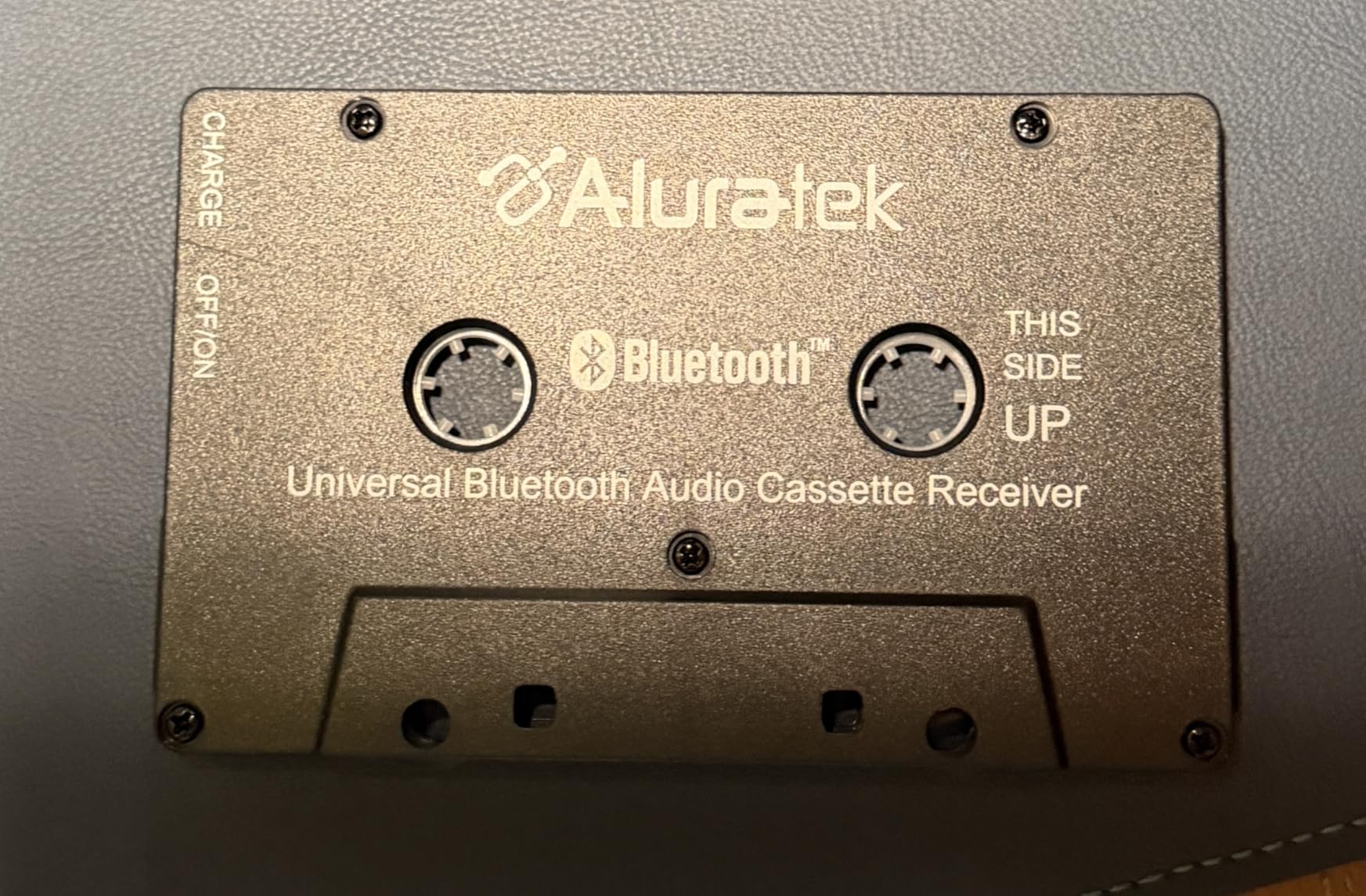 Aluratek Universal Bluetooth Audio Cassette Receiver, Built-in Rechargeable Battery, Up to 8 Hours Playtime, Audio Receiving up to 33 Feet, ABCT01F customer photo 1