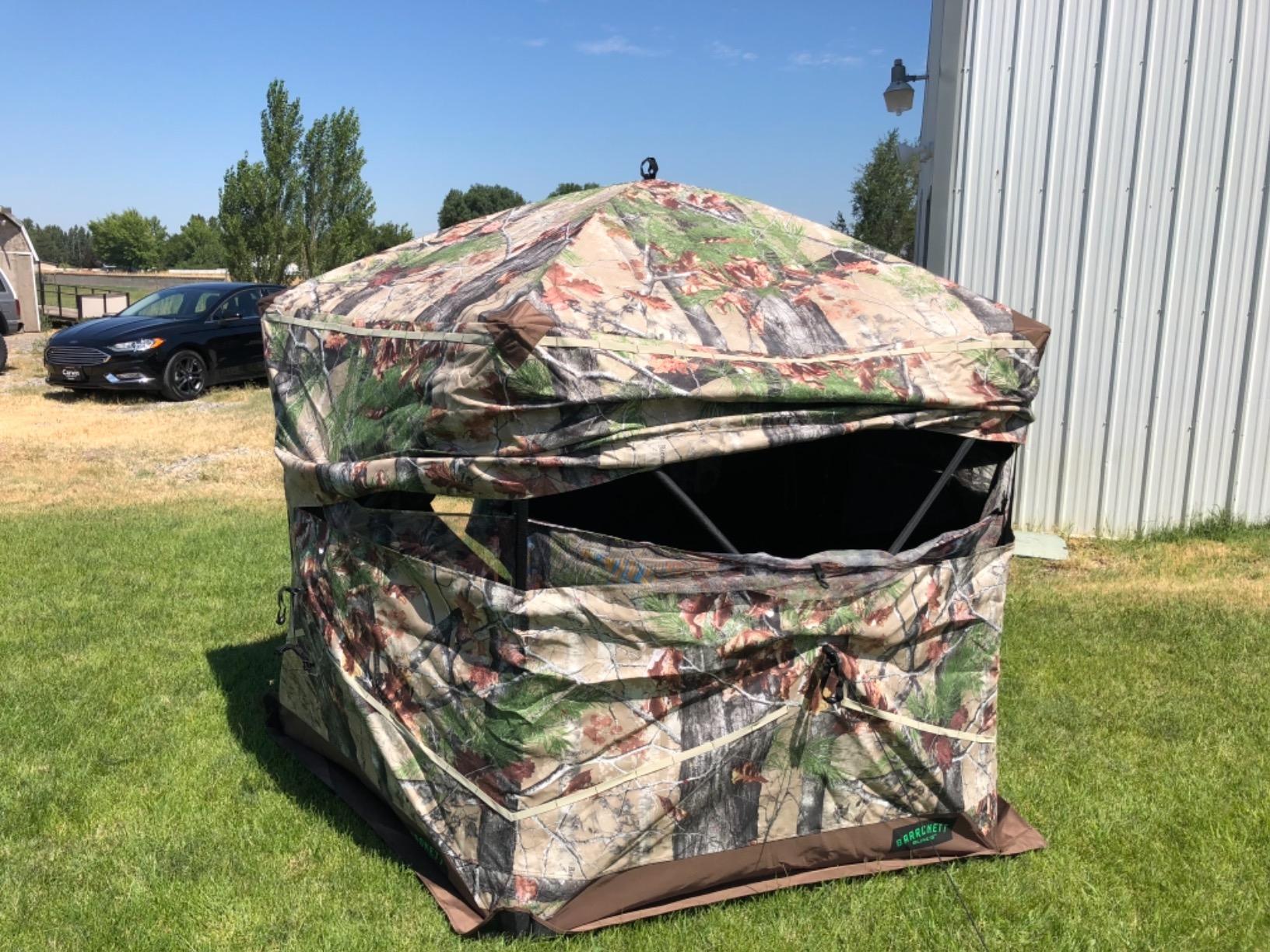 Barronett Blinds Ox Portable Hunting Blind, Pop-Up Hub Blind, Durable Oxhide Fabric, Panoramic Shooting Window, Bloodtrail Backwoods customer photo 1