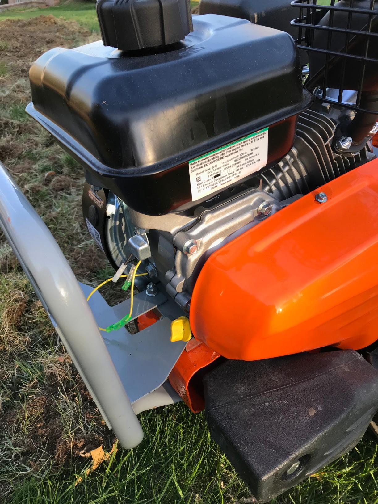 YARDMAX 18 in. 212 cc Gas OHV Engine Rear Tine Tiller with Dual Rotating Tilling customer photo 1