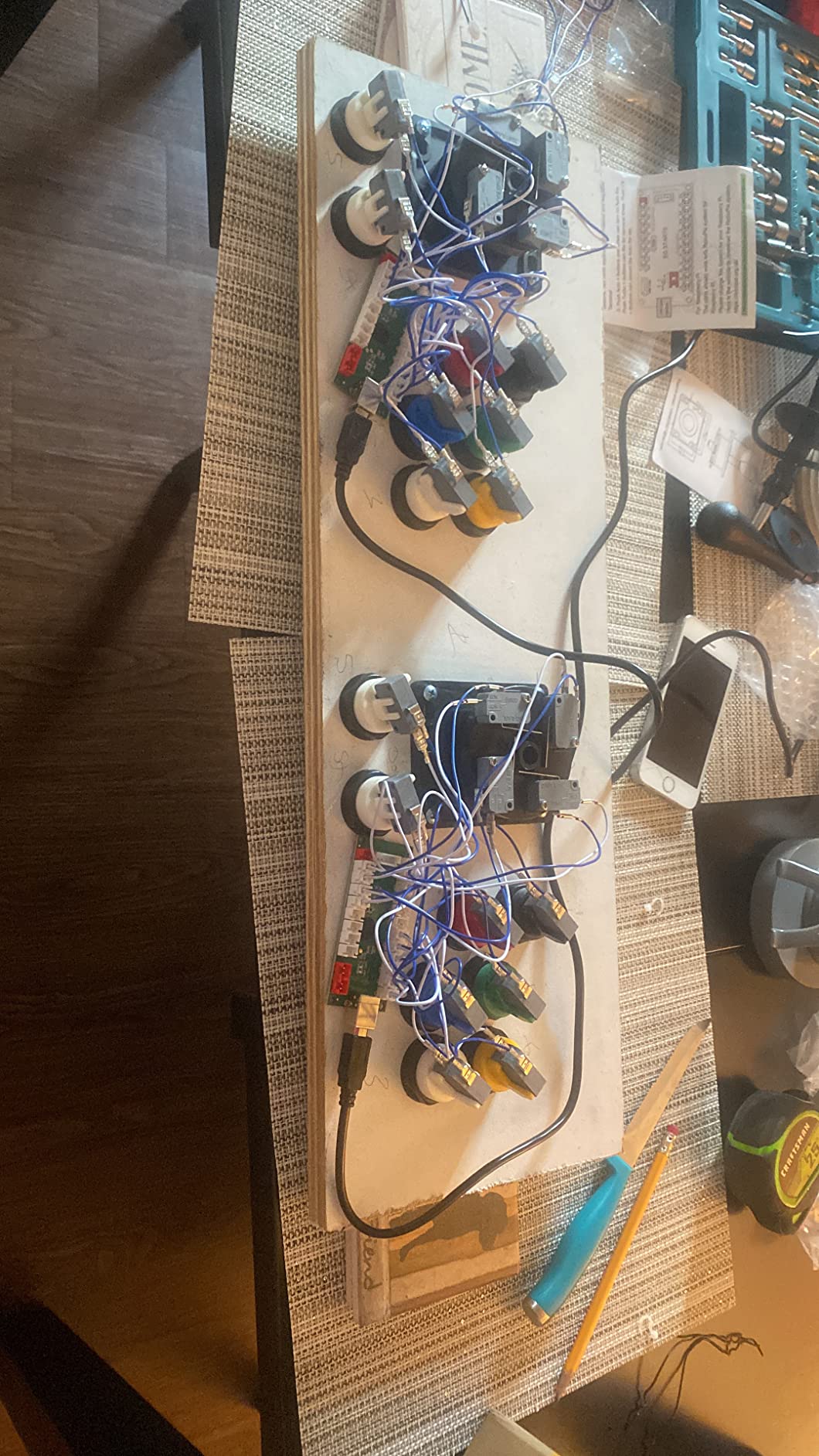 EG STARTS 2 Player Classic Arcade Game DIY Part for Mame USB Cabinet Zero Delay USB Encoder to PC Games 8 Way Joystick + 18x Arcade Push Buttons (Includ 1p / 2p Start Buttons) Multiple Colour Kits customer photo 2