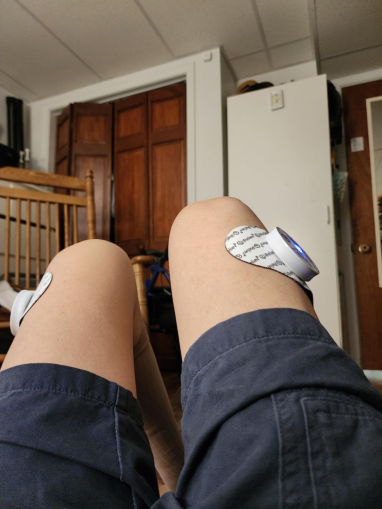 iReliev Wireless TENS + EMS Therapeutic Wearable System Wireless TENS Unit + Muscle Stimulator Combination for Pain Relief, Arthritis, Muscle Conditioning, Muscle Strength customer photo 1