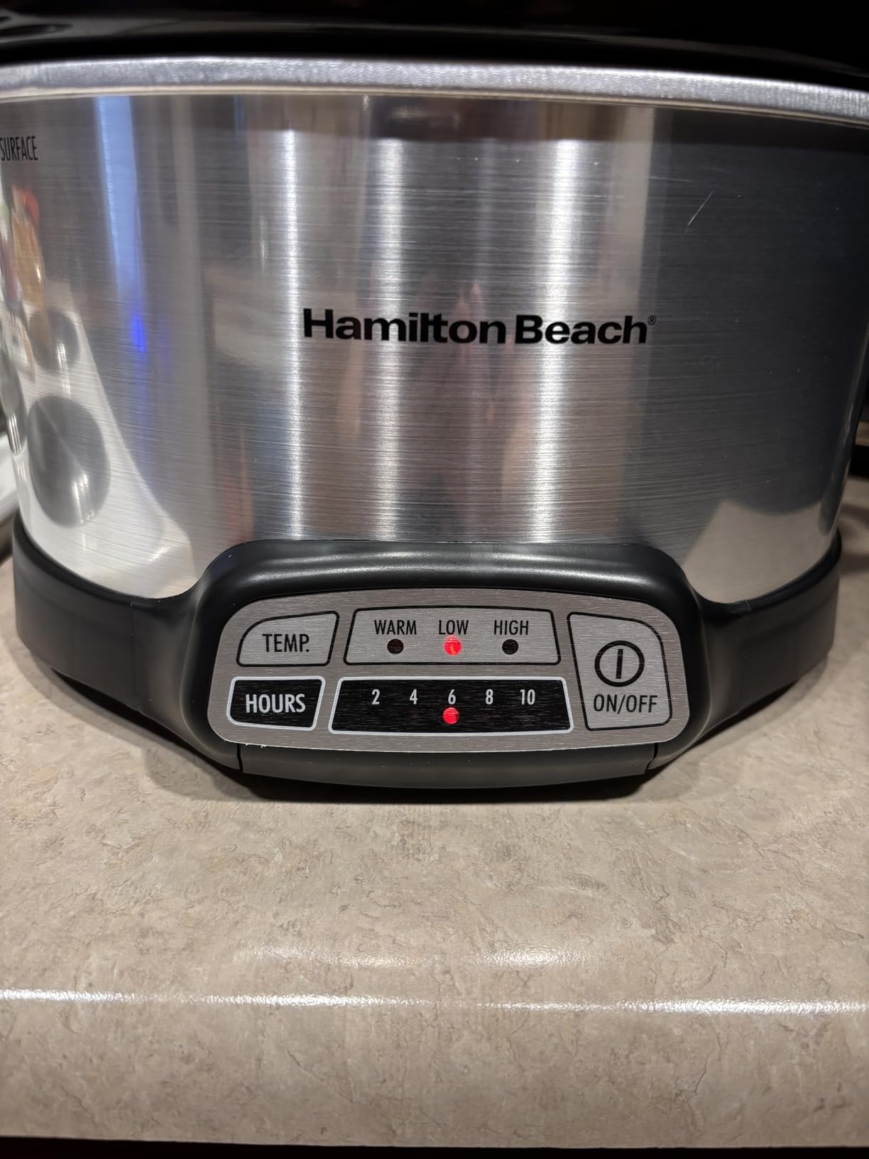 Hamilton Beach 4 Quart Programmable Slow Cooker with Flexible Easy Programming, 5 Cooking Times, Dishwasher-Safe Crock & Lid, Silver (33443) customer photo 2