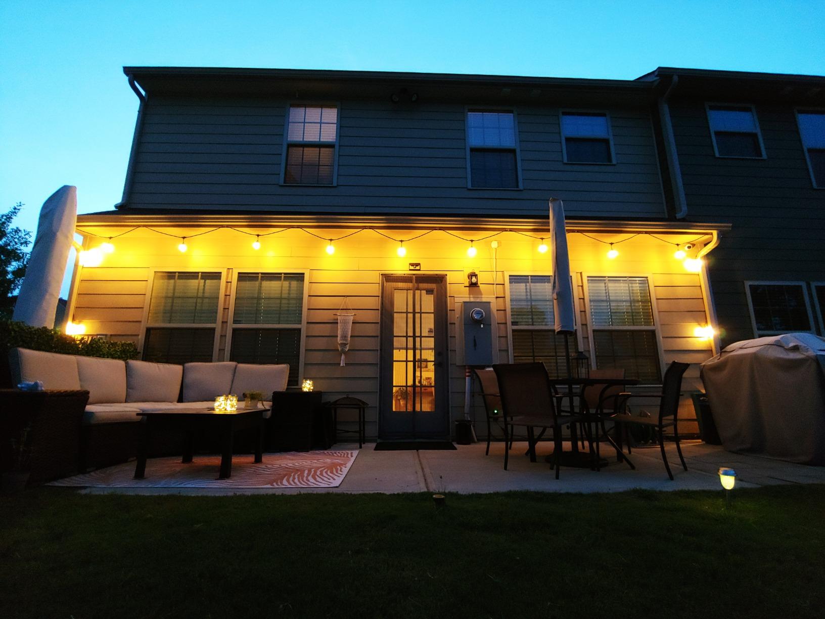 Banord Outdoor String Lights, 48FT Waterproof Patio Lights with 2W Dimmable LED Bulbs, for Outdoor Backyard, Garden, Deck, Porch, Gazebo, Balcony, Camping, Party customer photo 2
