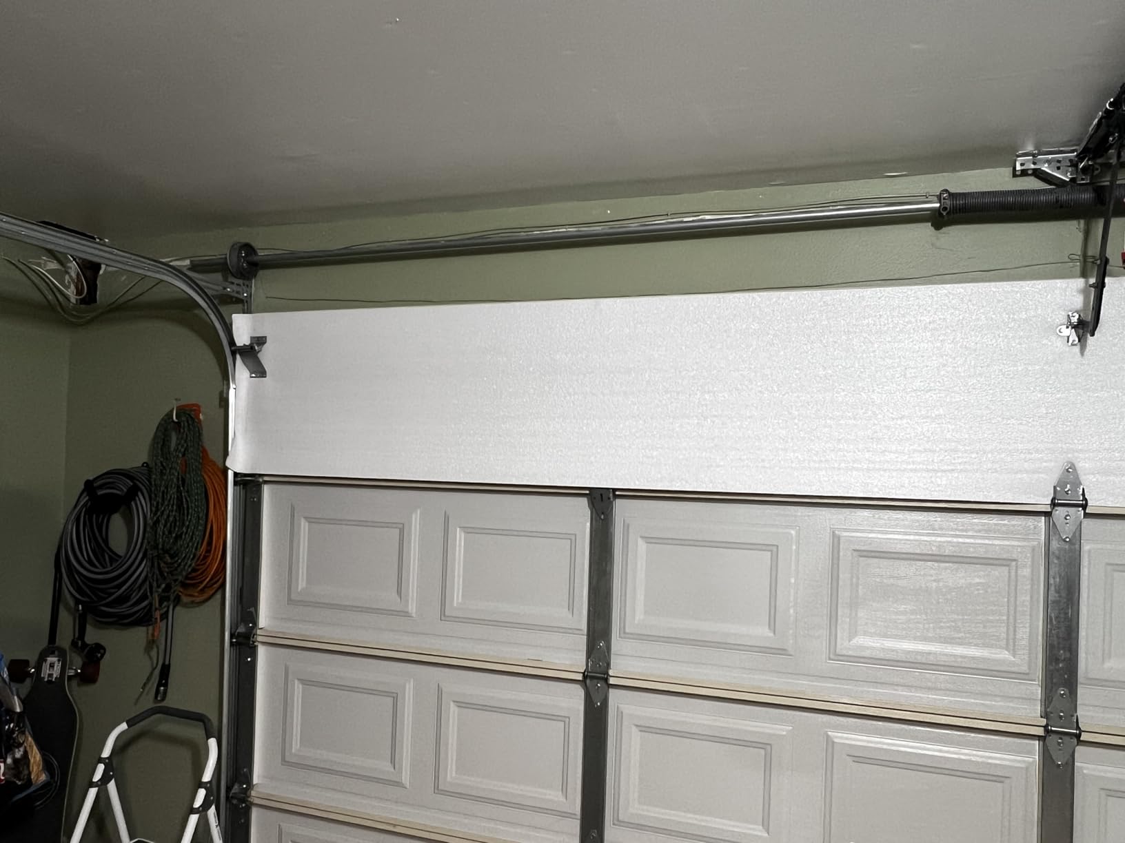 NASA TECH White Reflective Foam Core 2 Car Garage Door Insulation Kit 18FT (WIDE) x 8FT (HIGH) R Value 8.0 Made in USA New and Improved Heavy Duty Double Sided Tape (ALSO FITS 18X7) customer photo 1