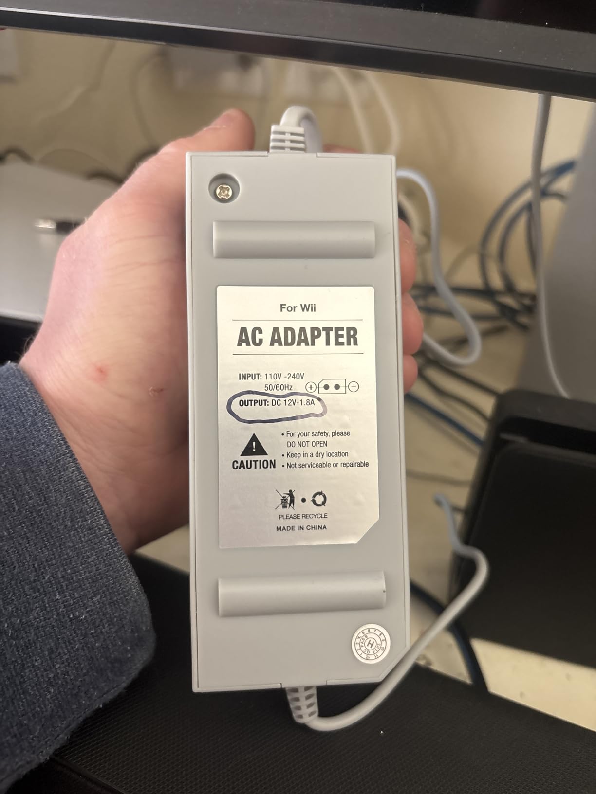 PORTHOLIC Wii to HDMI Converter 1080P for Full HD Device, Wii HDMI Adapter with 3,5mm Audio Jack&HDMI Output Compatible with Wii, Wii U, HDTV, Monitor-Supports All Wii Display Modes 720P, NTS customer photo 1