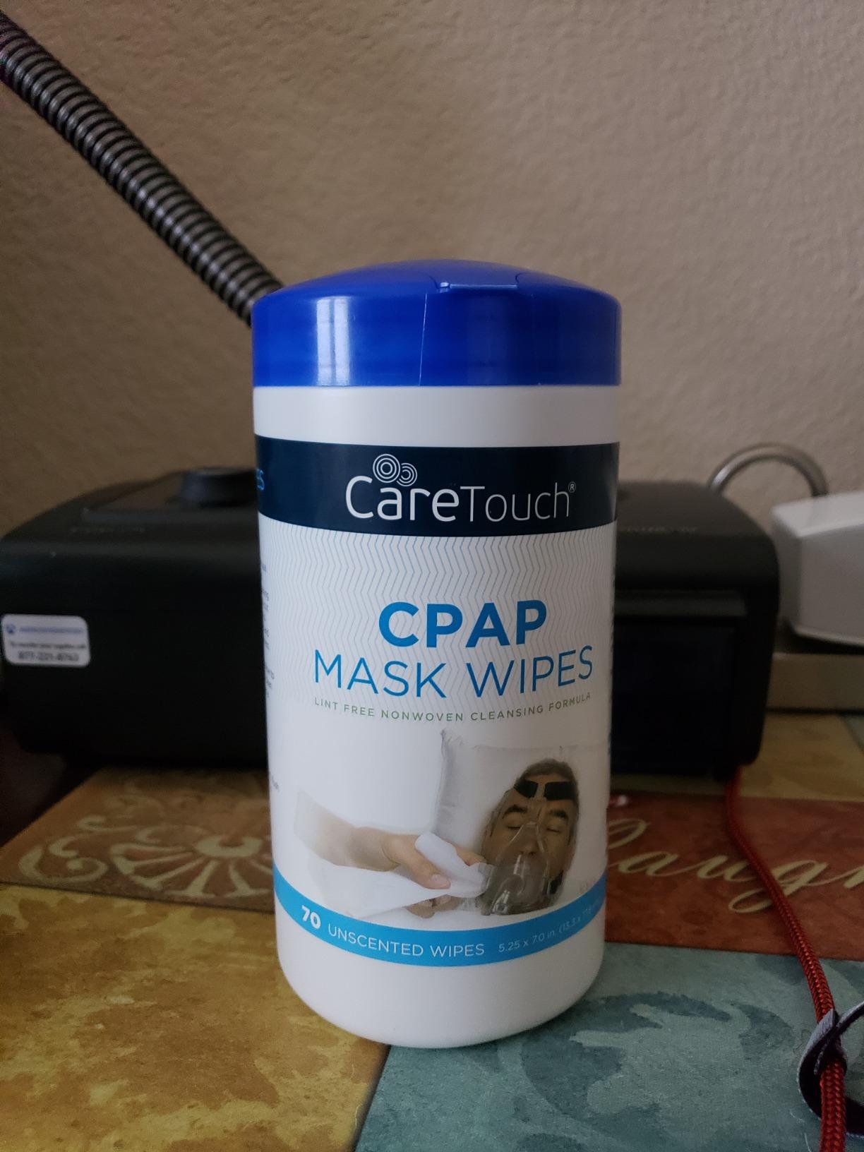 Care Touch CPAP Wipes - Unscented | CPAP Cleaner | 3 Packs of 70 Unscented Mask Cleaning Wipes - 210 Total customer photo 2