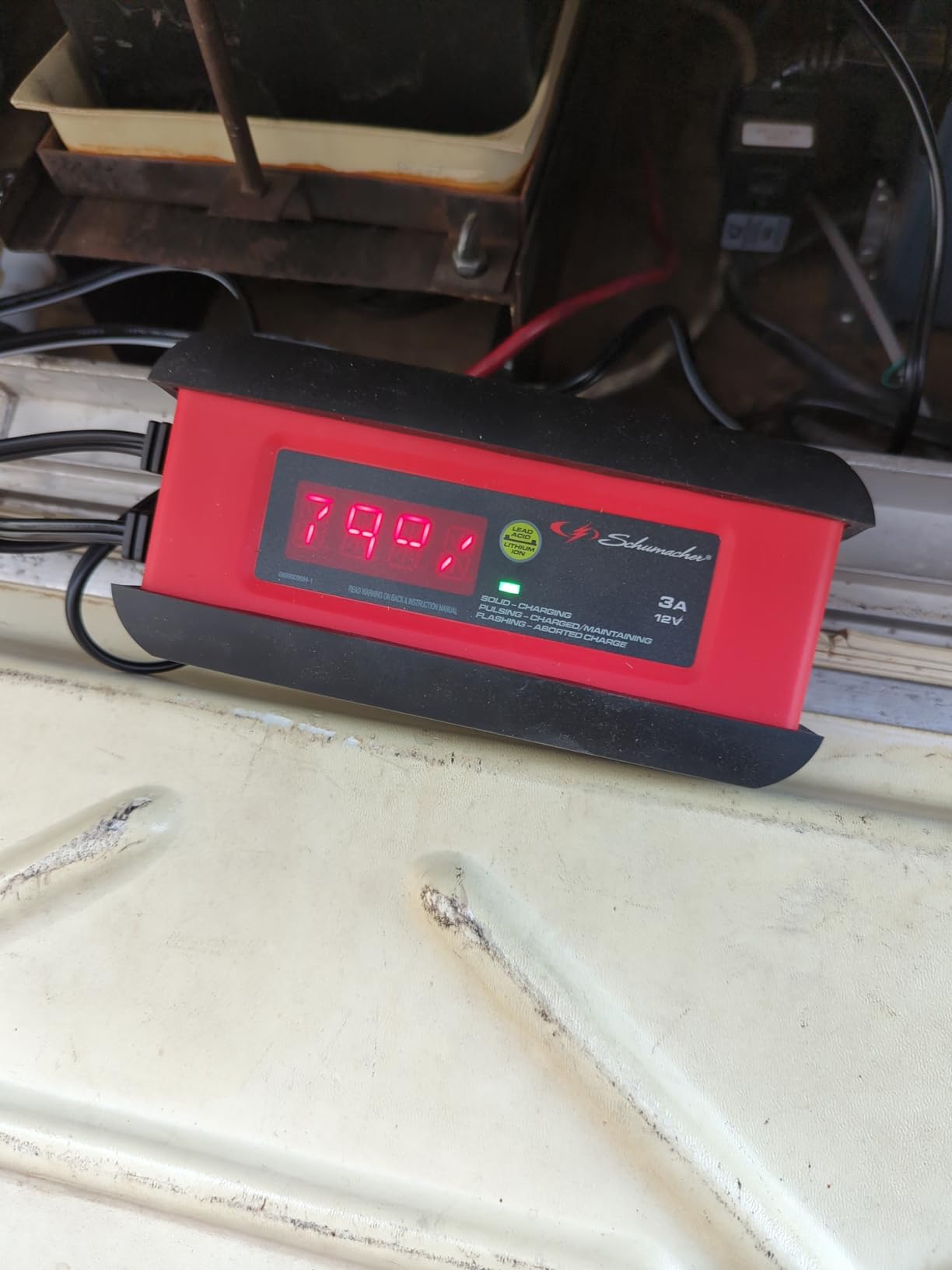 Schumacher Electric 3A Car Battery Charger and Maintainer, 3-in-1 Solution, for 12V Power Sport, Automotive, and Marine Batteries, SP1297 customer photo 1