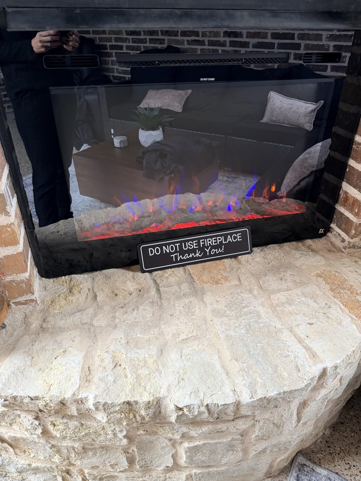 Touchstone Smart Electric Fireplace-The Sideline 45