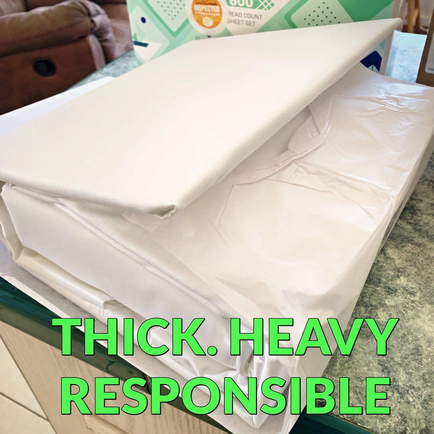 California Design Den 5-Star Hotel 600 Thread Count 100% Cotton Sheets Set - Soft & Smooth Queen Sheet for Bed with Deep Pockets, Quality Beats Egyptian Cotton Sheets and Pillowcases (Seafoam) customer photo 1