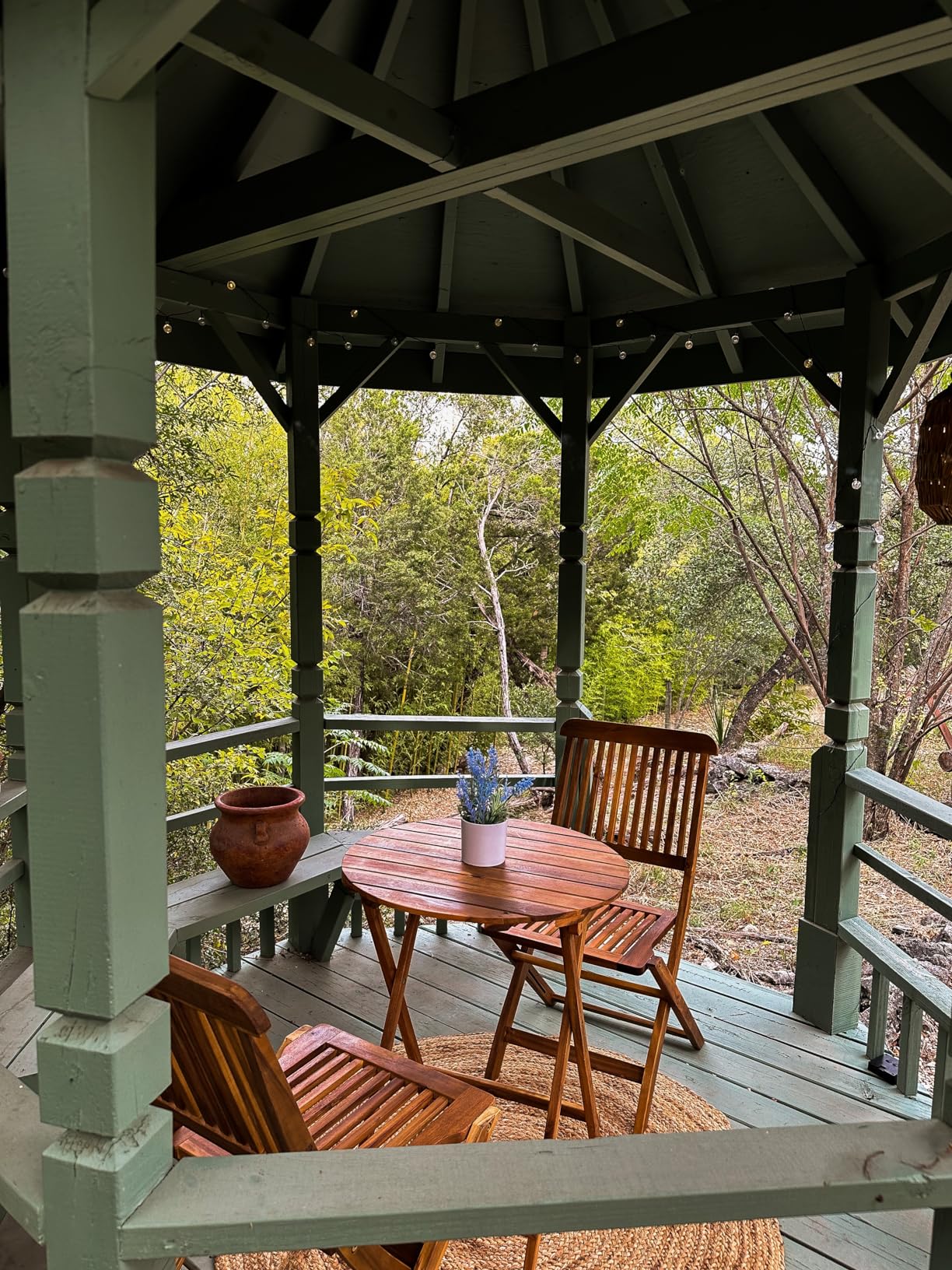 Best Choice Products 3-Piece Acacia Wood Bistro Set, Folding Patio Furniture for Backyard, Balcony, Deck w/ 2 Chairs, Round Coffee Table, Teak Finish - Natural customer photo 1