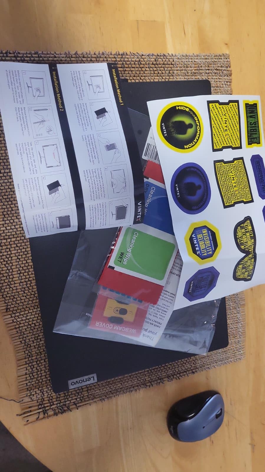 VINTEZ 24 Inch 16:9 Privacy Screen for Computer Monitor and Laptop - Anti Glare Protector Film Blue Light Filter Eye Protection - Computer Screen Privacy Shield, [1 Pack] customer photo 1