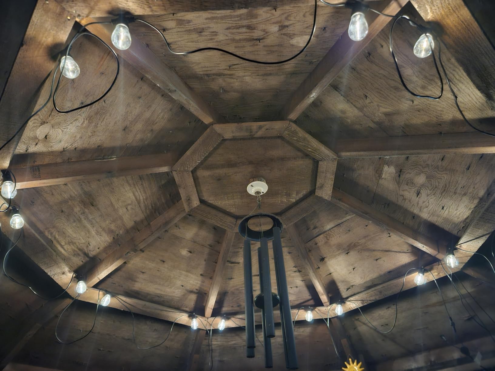 Brightech Ambience Pro Solar Powered Outdoor String Lights - 27 ft Commercial Grade Waterproof Edison Patio Lights, Shatterproof LED String Lights for Outside, Porch - 12 Bulbs, 1W Soft White customer photo 1