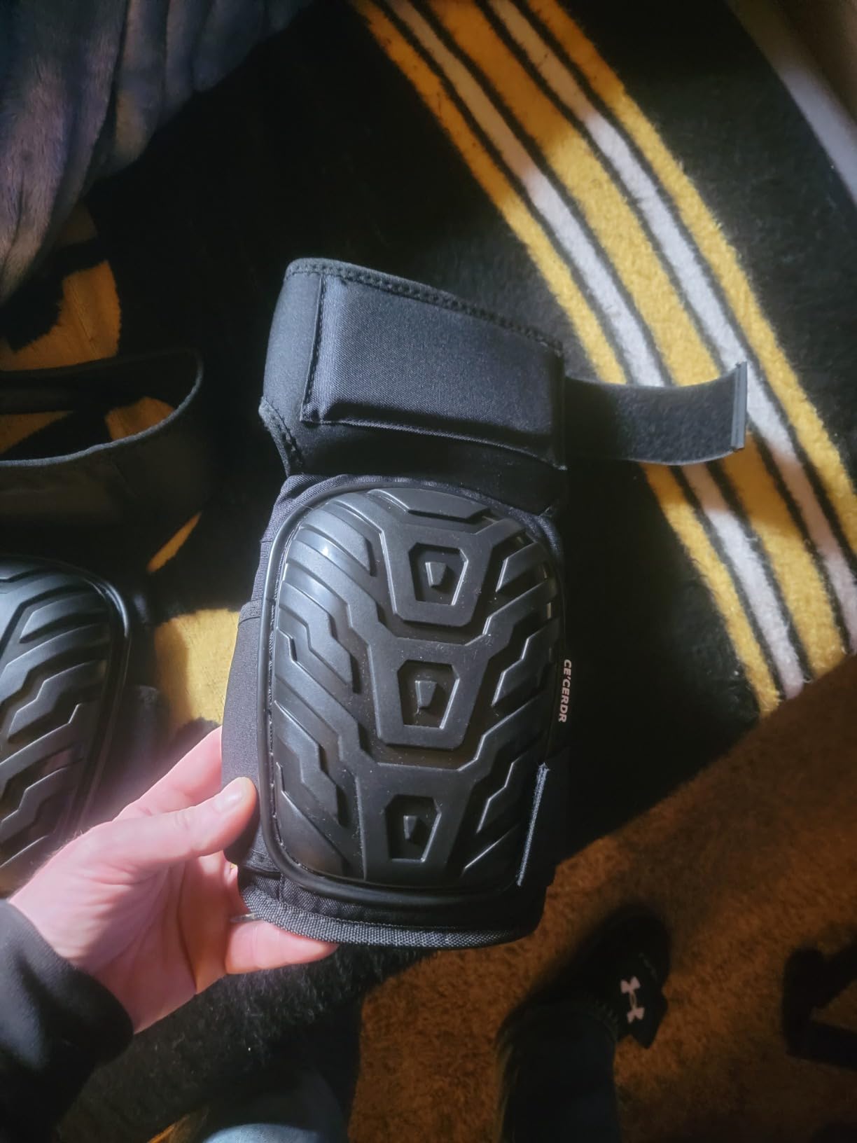 CE' CERDR Professional Knee Pads for Work - Heavy Duty Foam Padding Kneepads for Construction, Gardening, Flooring with Comfortable Gel Cushion to Save Your Knees (Knee High) customer photo 1