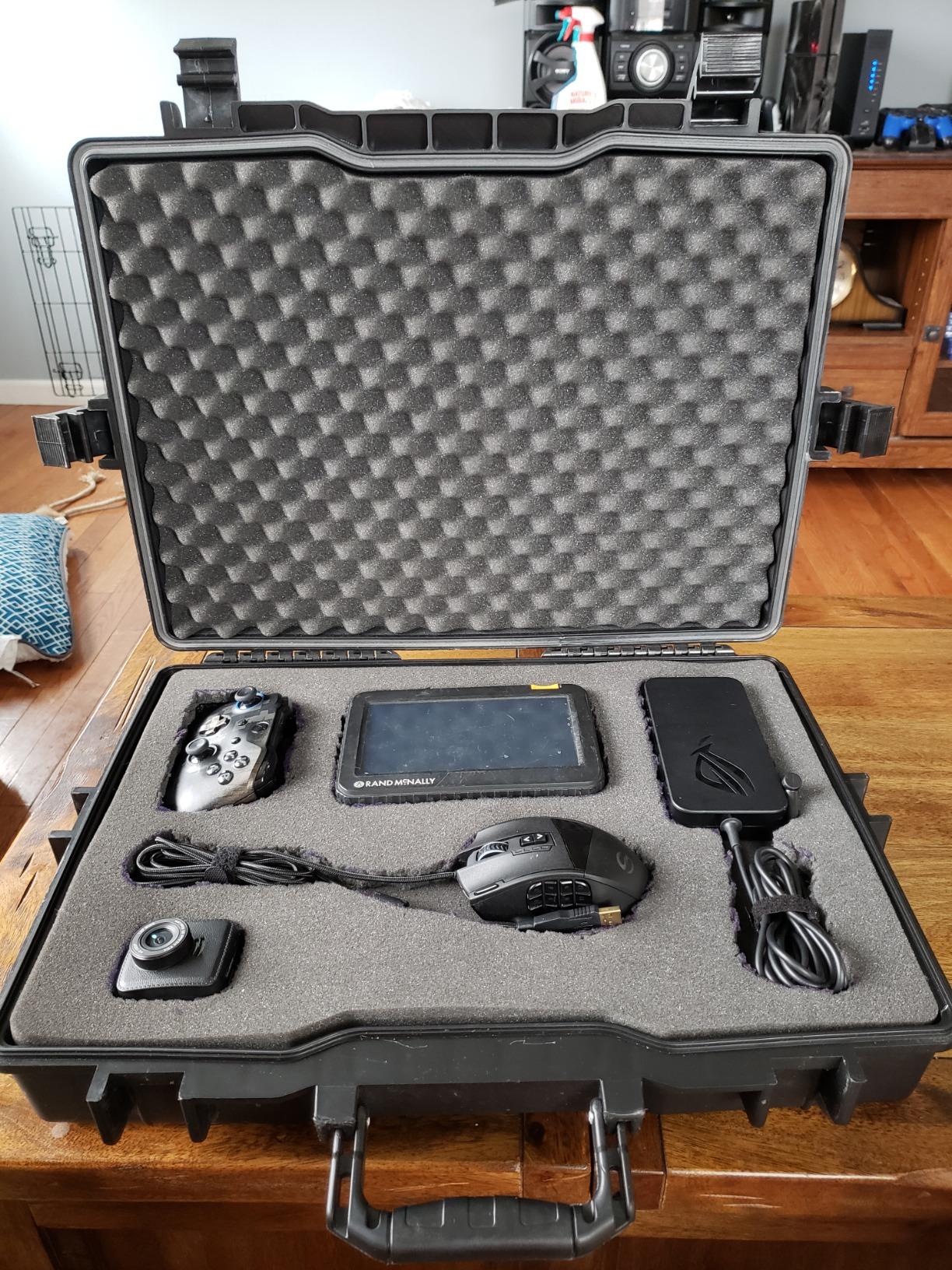 CASEMATIX Waterproof IP67 Laptop Hard Case for 15.6-17.3 inch Gaming Laptops & Accessories - Heavy Duty Hard Laptop Case with Foam Compatible with Asus Acer MSI Alienware Gaming Models & More customer photo 2