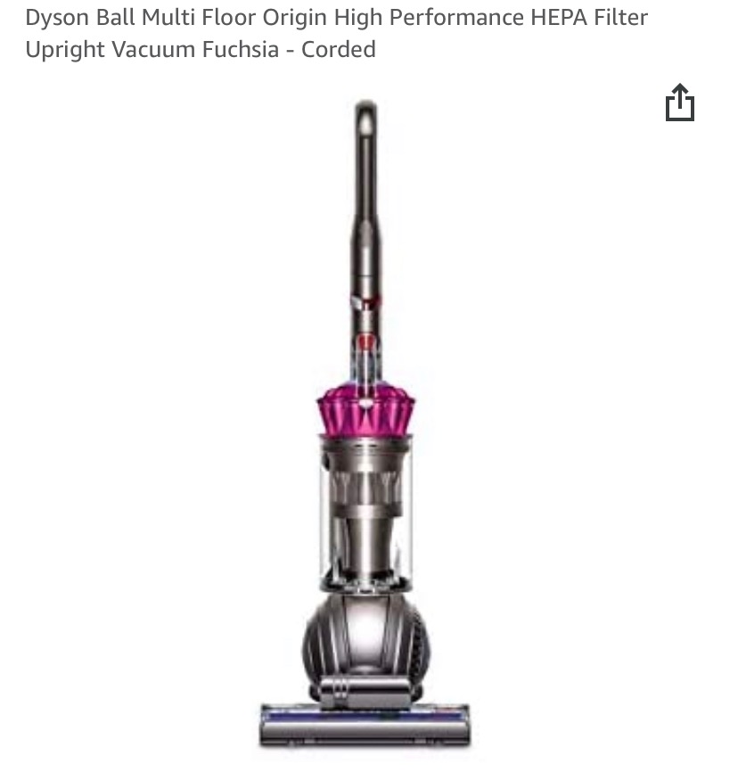 Ball Animal 2 Upright Corded Vacuum Cleaner: HEPA Filter, Height Adjustment, Self-Adjusting Cleaner Head, Telescopic Handle, Rotating Brushes, Fuchsia customer photo 1