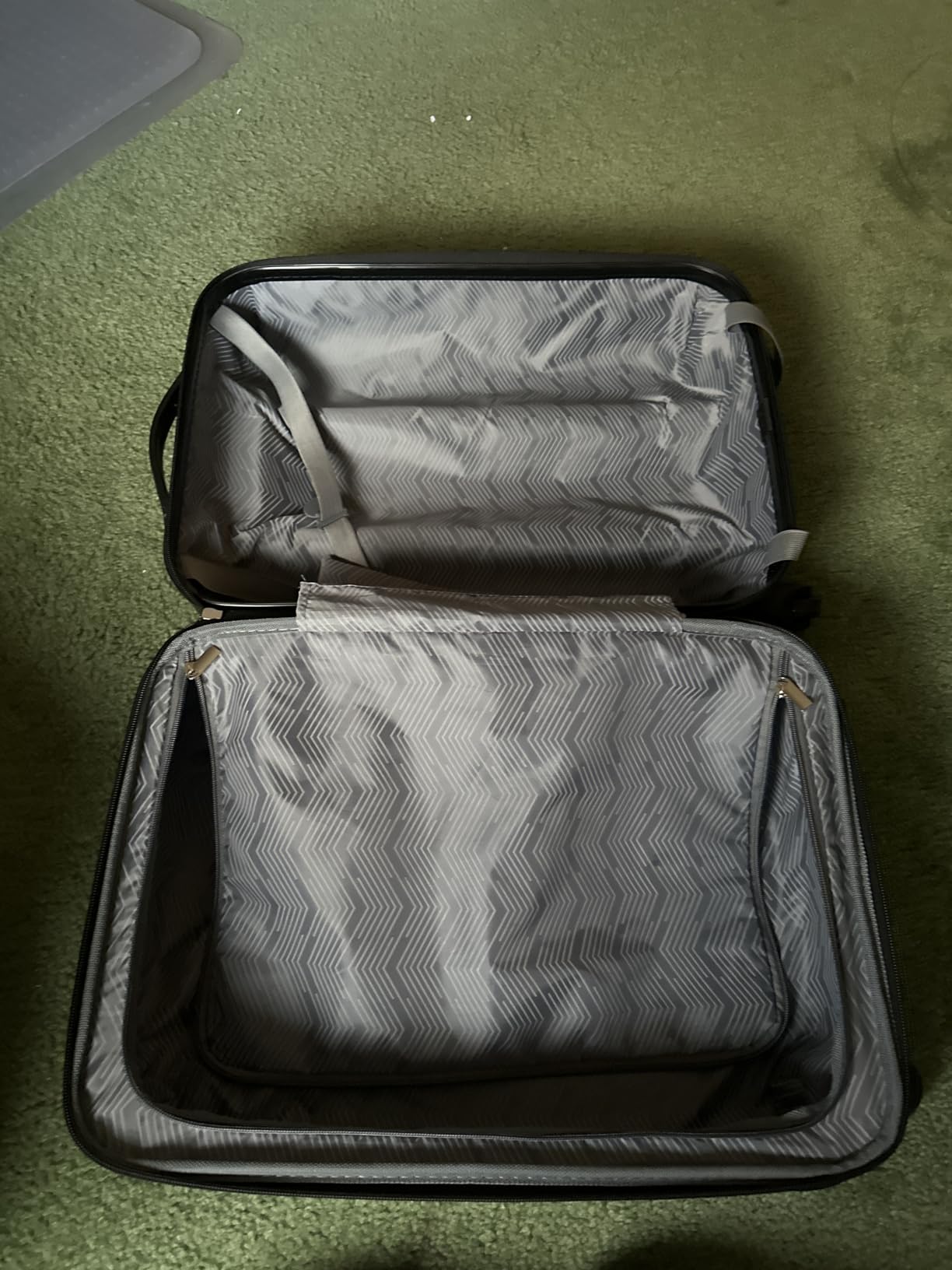 Rockland Chicago Hardside Expandable Spinner Luggage, Teal, 22