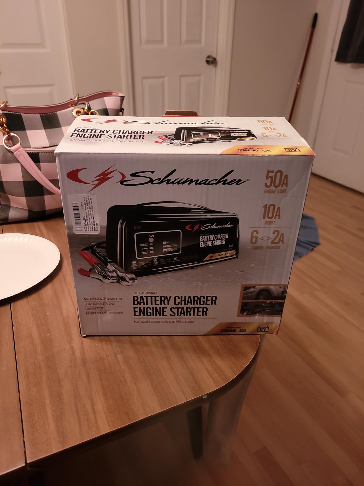 Schumacher Electric 6A Car Battery Charger and 50A Engine Starter, 4-in-1 Solution, Maintainer, 10A Boost, for 12V Power Sport, Automotive, and Marine Batteries, SC1361 customer photo 1