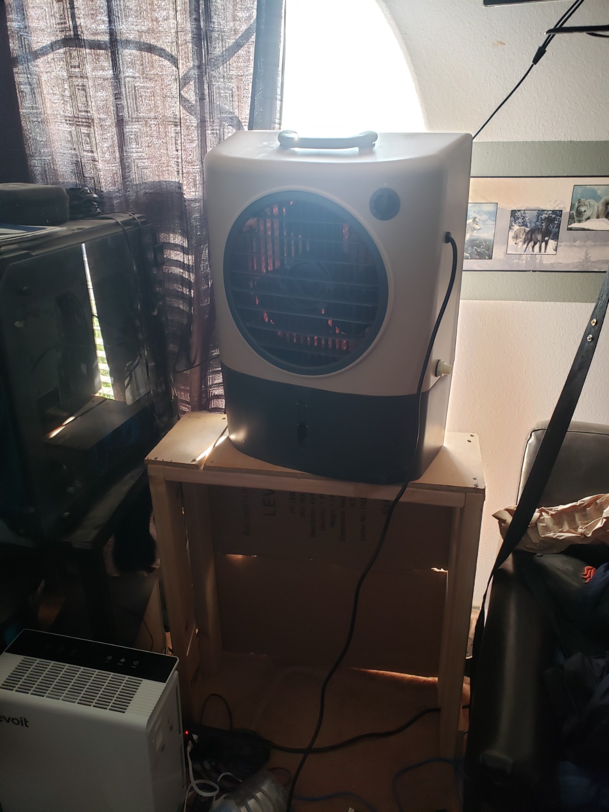 Portable Swamp Coolers - 1300 CFM MC18M Evaporative Air Cooler with 2-Speed Fan, 53.4 dB - 500 sq. ft. Coverage customer photo 1