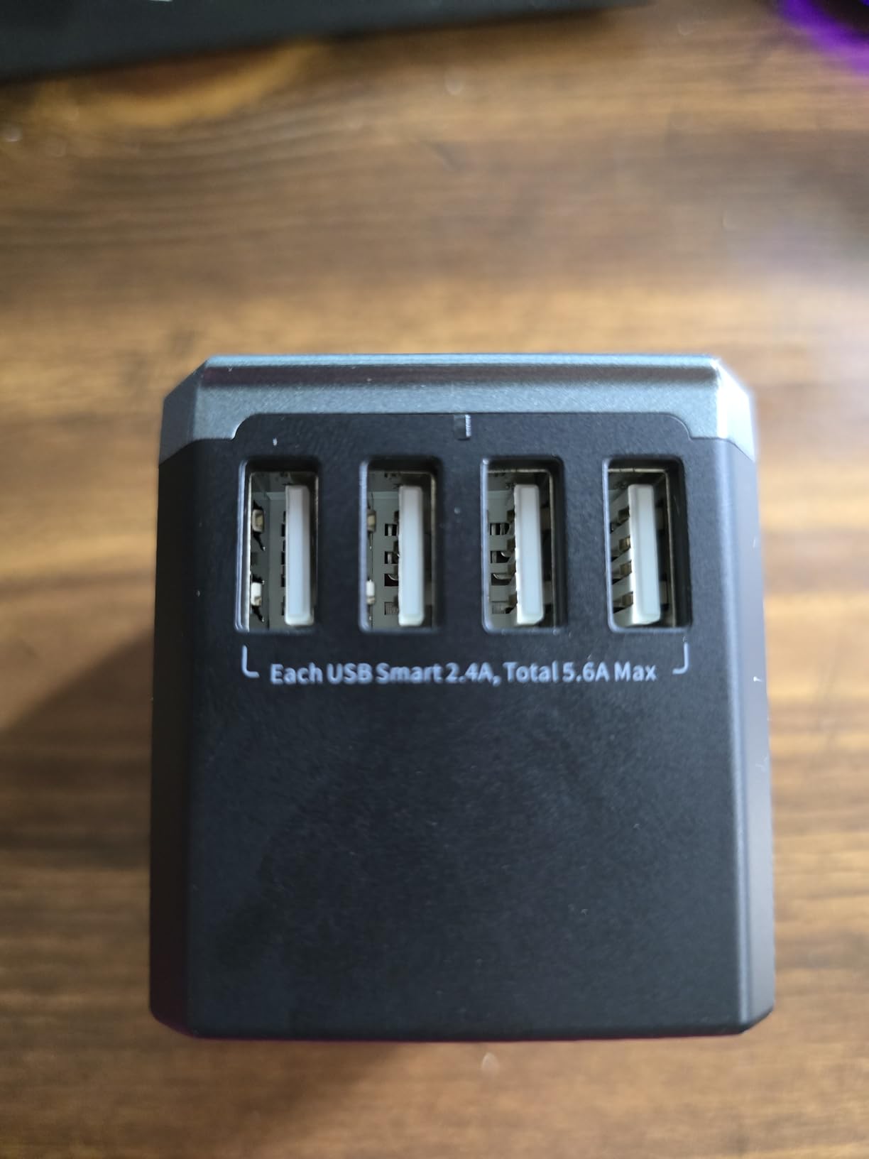 EPICKA Universal Travel Adapter, European Travel Plug Adapter (Not a Voltage Converter) - International Power Adapter Worldwide Charger with USB-C & 4 USB-A Ports, Travel Essentials (TA-105, Grey) customer photo 1