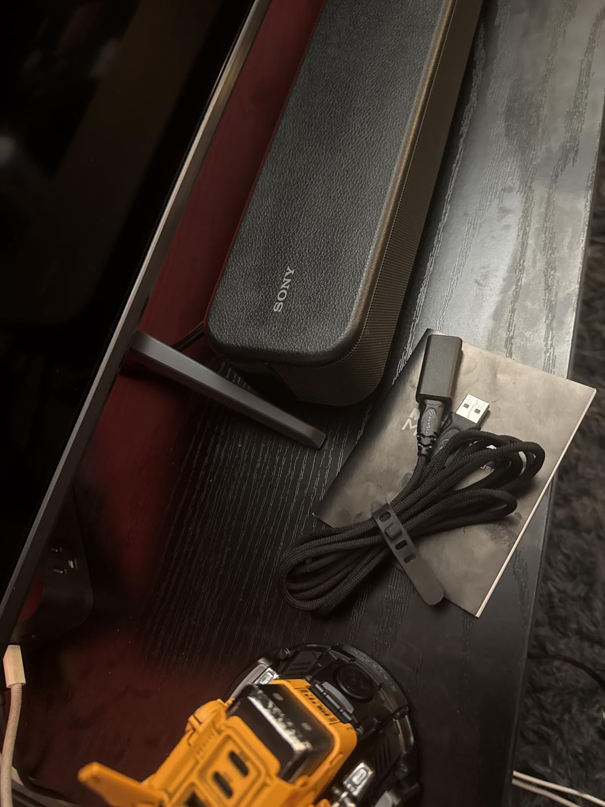 Sony S100F 2.0ch Soundbar with Bass Reflex Speaker, Integrated Tweeter and Bluetooth, (HTS100F), easy setup, compact, home office use with clear sound black customer photo 2