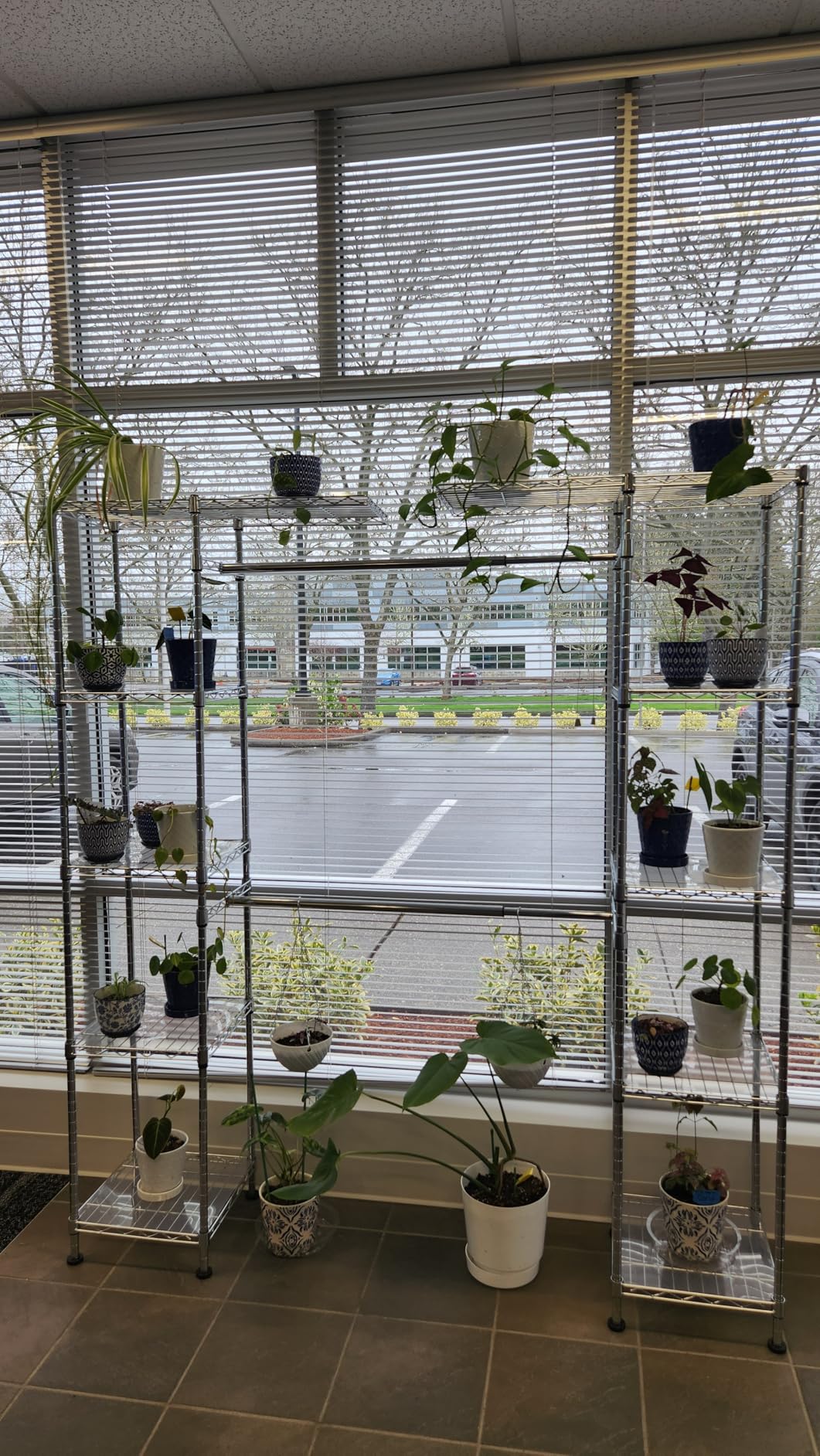 Amazon Basics Expandable Adjustable Metal Closet Organizer with Hanging Rod, Clothes Rack, Shelves, 57-80 x 14 x 72 inches (LxWxH), Chrome customer photo 2