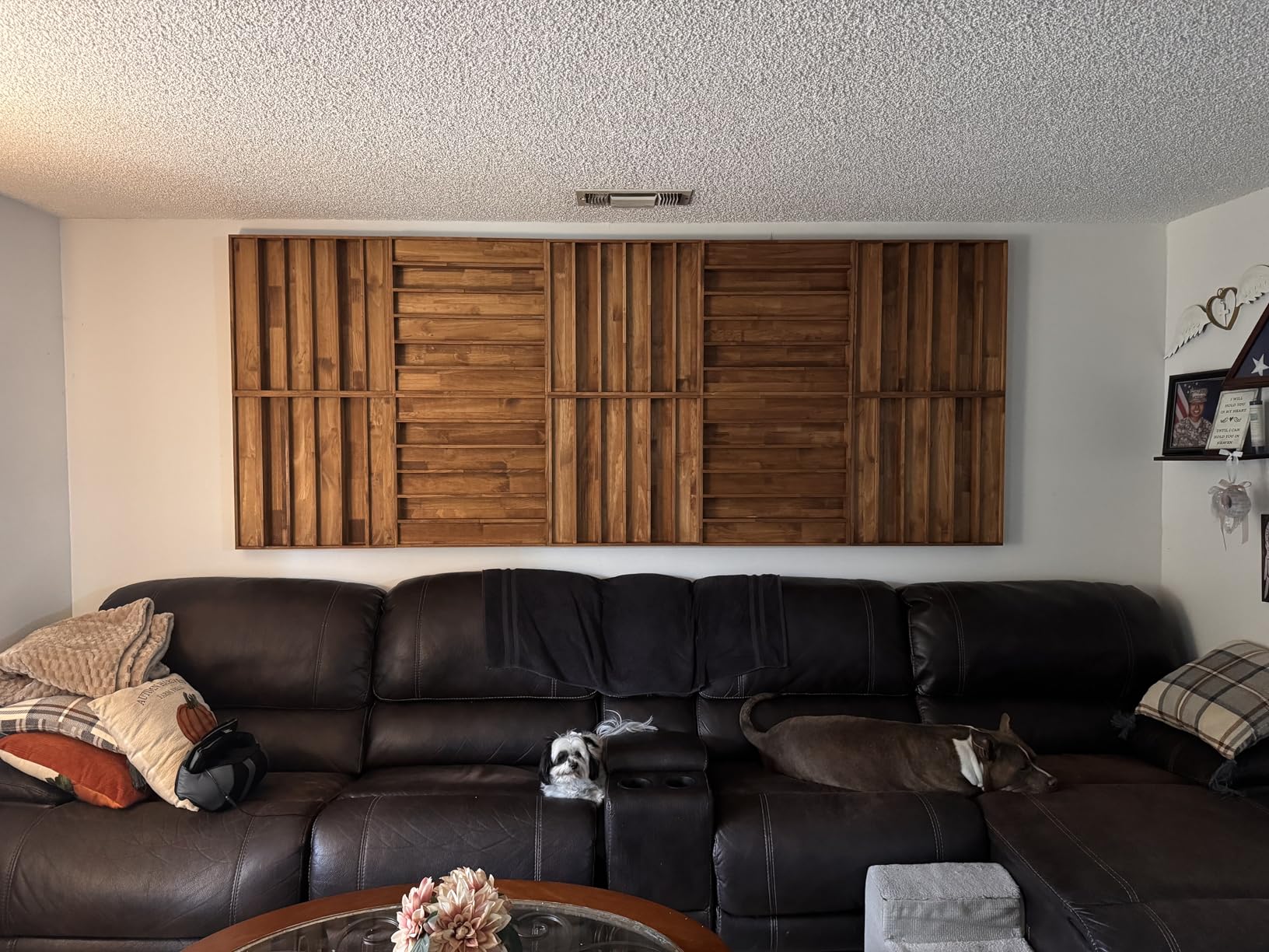 BXI Wood Sound Diffuser - 24 X 24 X 2.8 Inches Thick Acoustic Diffusion Panels Add Listening Room Musical Liveliness, Quadratic Residue Diffusor for Wall and Ceiling Acoustical Treatment (2D) customer photo 1