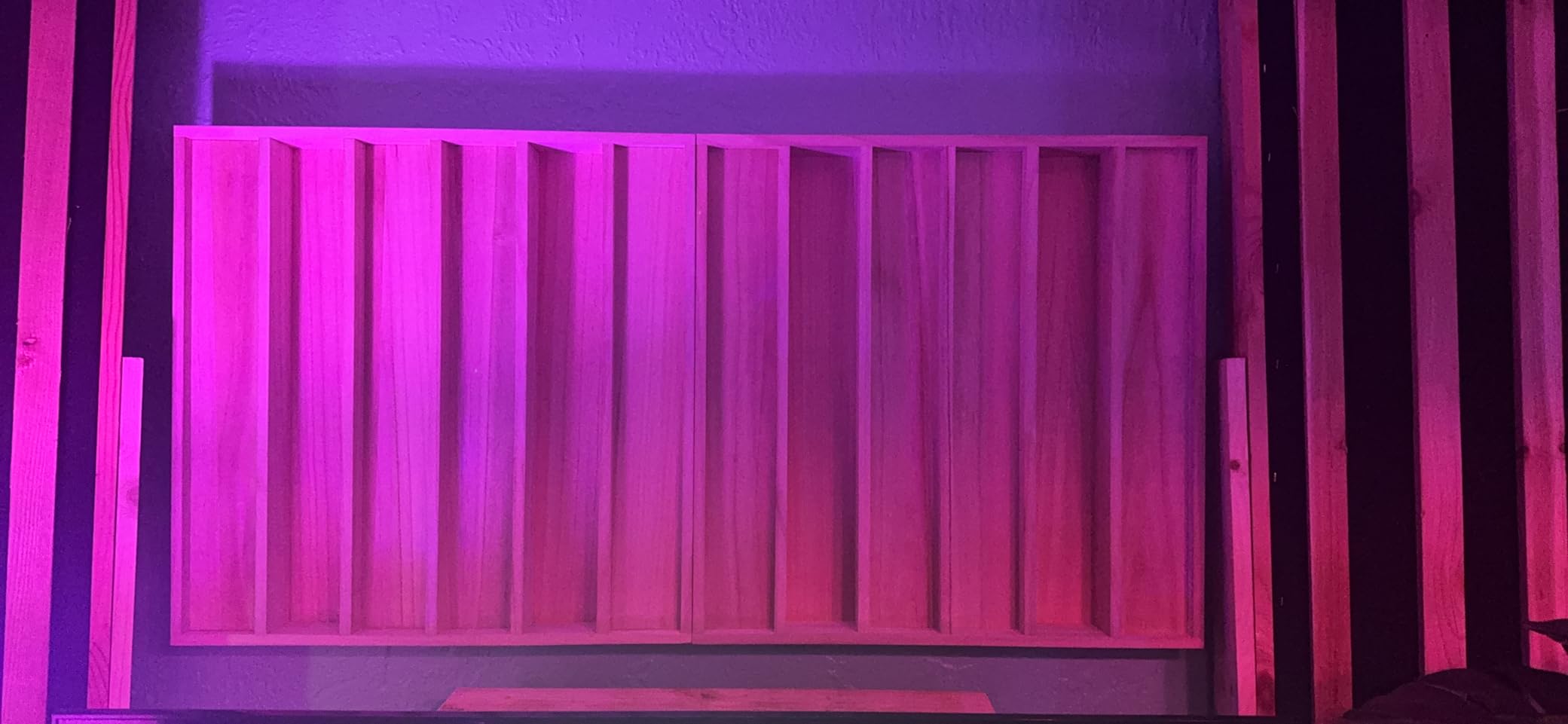 BXI Wood Sound Diffuser - 24 X 24 X 2.8 Inches Thick Acoustic Diffusion Panels Add Listening Room Musical Liveliness, Quadratic Residue Diffusor for Wall and Ceiling Acoustical Treatment (2D) customer photo 2