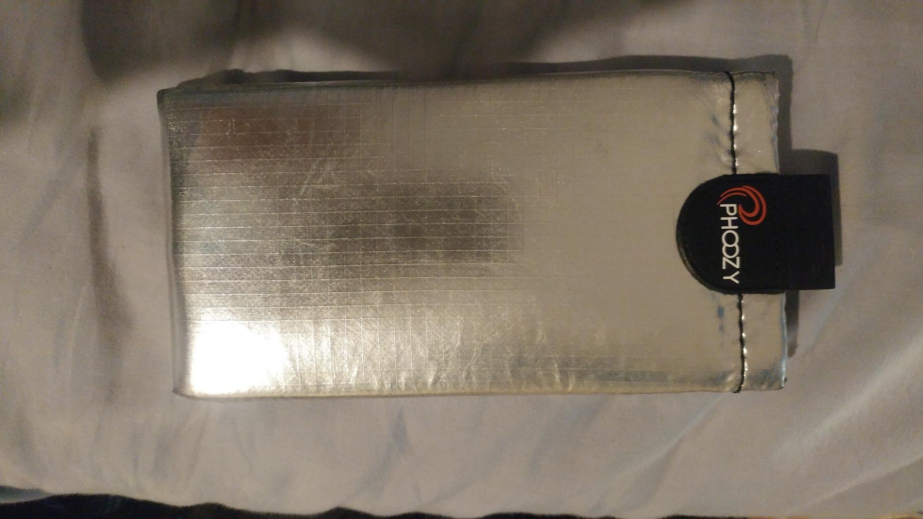 PHOOZY Apollo Thermal Phone Case | Insulated Phone Pouch Extends Battery Life 3X in Freezing Weather | Cold Resistant Drop Protection | Military Grade Water Resistant | Large | Silver customer photo 1